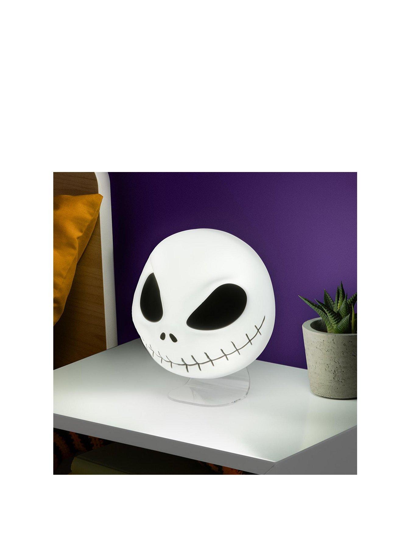Image 2 of 4 of Disney Jack Skellington Mask Light - Officially Licensed Nightmare Before Christmas Bedroom Light, Wall Mountable Or Freestanding