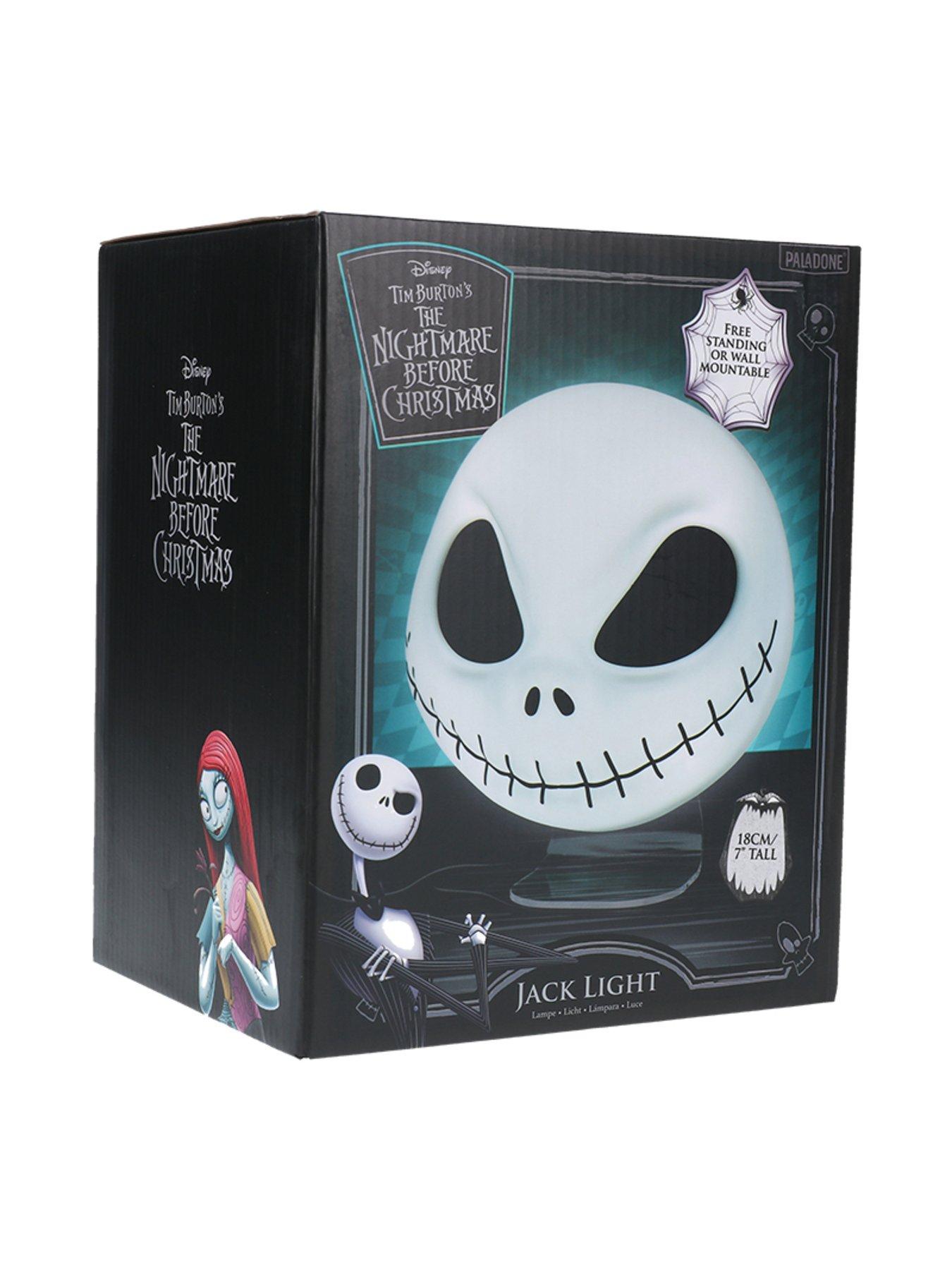 Image 4 of 4 of Disney Jack Skellington Mask Light - Officially Licensed Nightmare Before Christmas Bedroom Light, Wall Mountable Or Freestanding