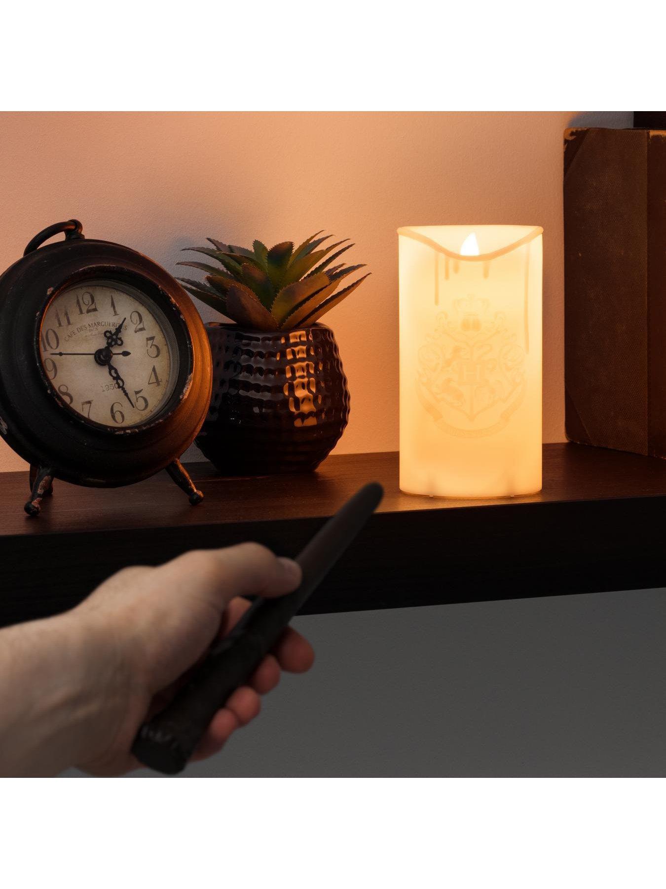 Image 3 of 5 of Harry Potter Magical Hogwarts Crest Led Candle Light With Wand Remote - Officially Licensed Wizarding World Merchandise, Fun Bedroom D&eacute;cor For Fans