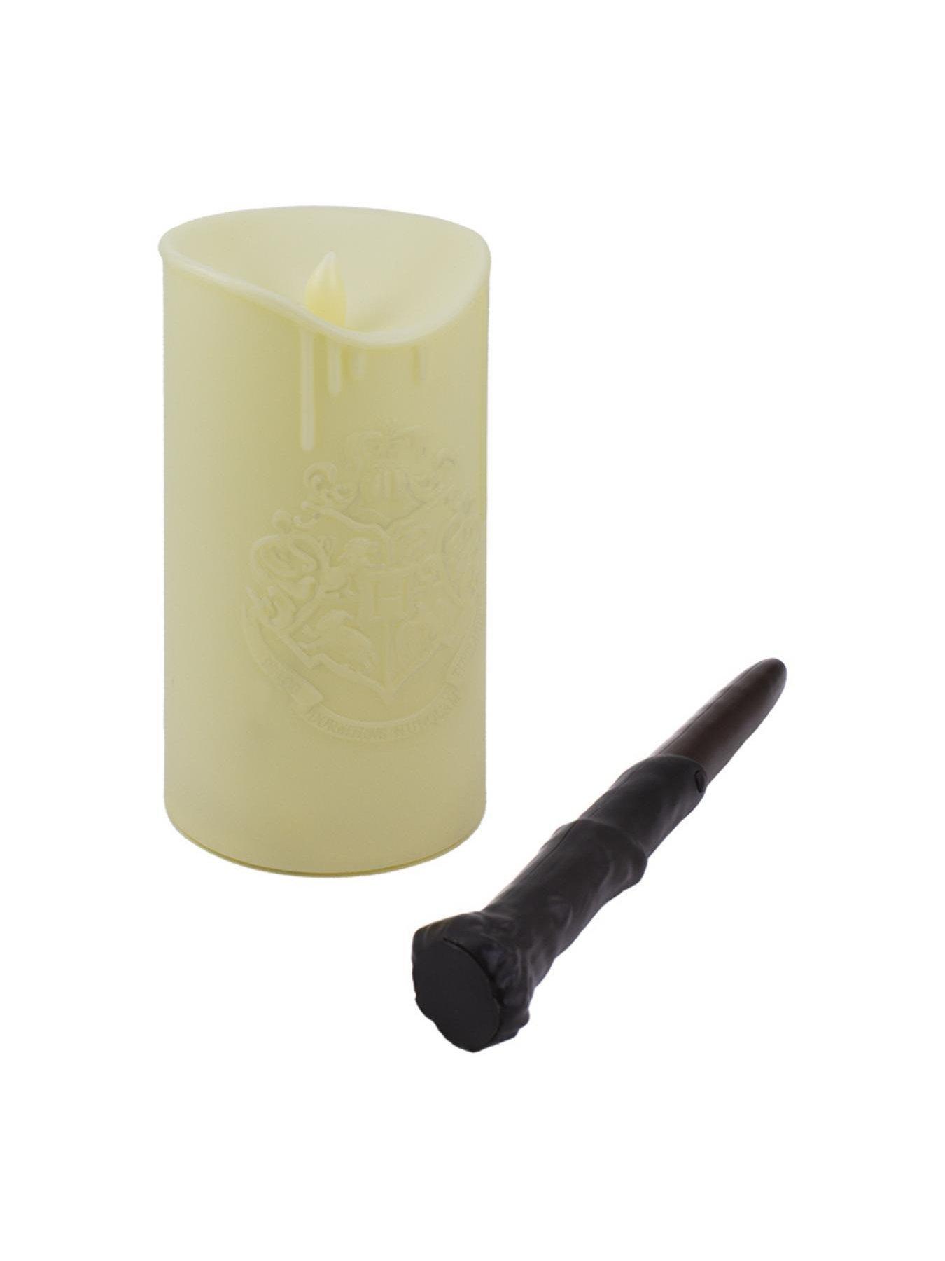 Image 4 of 5 of Harry Potter Magical Hogwarts Crest Led Candle Light With Wand Remote - Officially Licensed Wizarding World Merchandise, Fun Bedroom D&eacute;cor For Fans