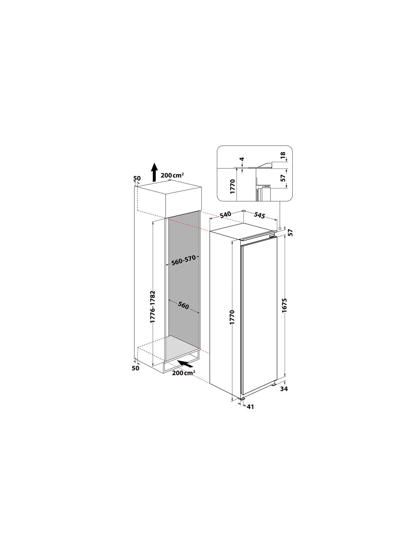 Image 7 of 7 of Hotpoint HTSD184011A1 Integrated Fridge - Stainless Steel
