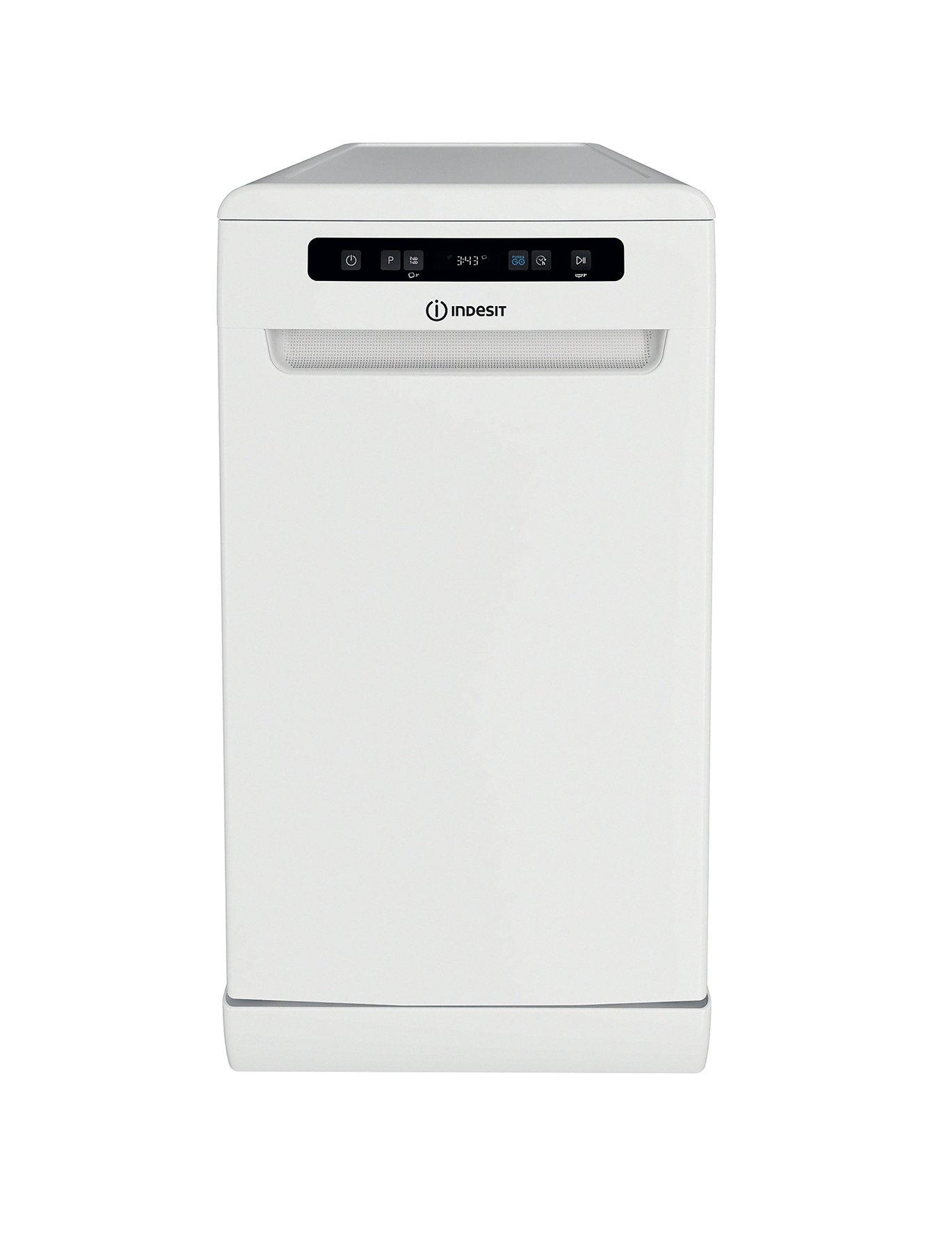 Image 1 of 7 of Indesit IN2FD10CS70WUK Push&amp;Go Freestanding Slimline Dishwasher - White
