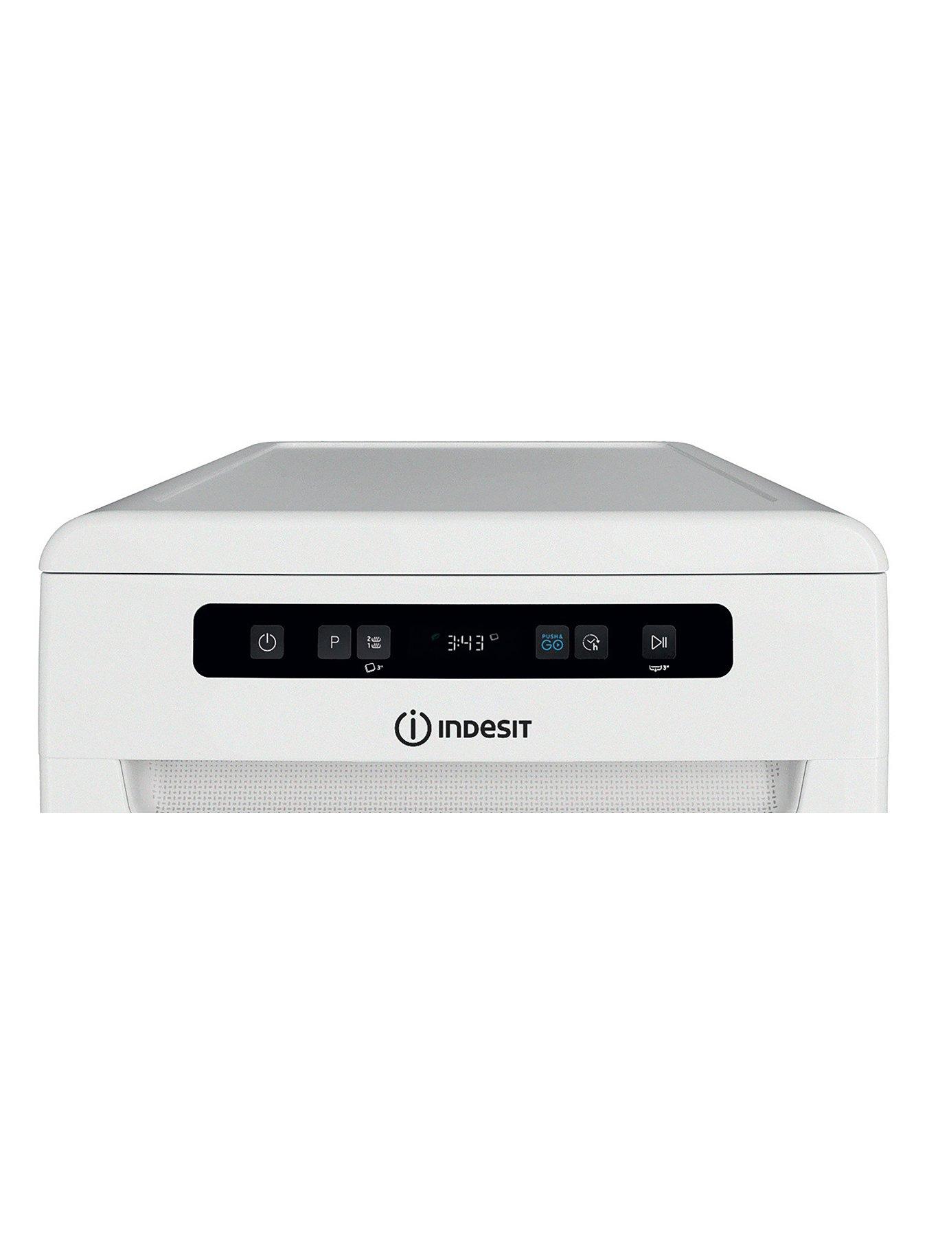 Image 4 of 7 of Indesit IN2FD10CS70WUK Push&amp;Go Freestanding Slimline Dishwasher - White