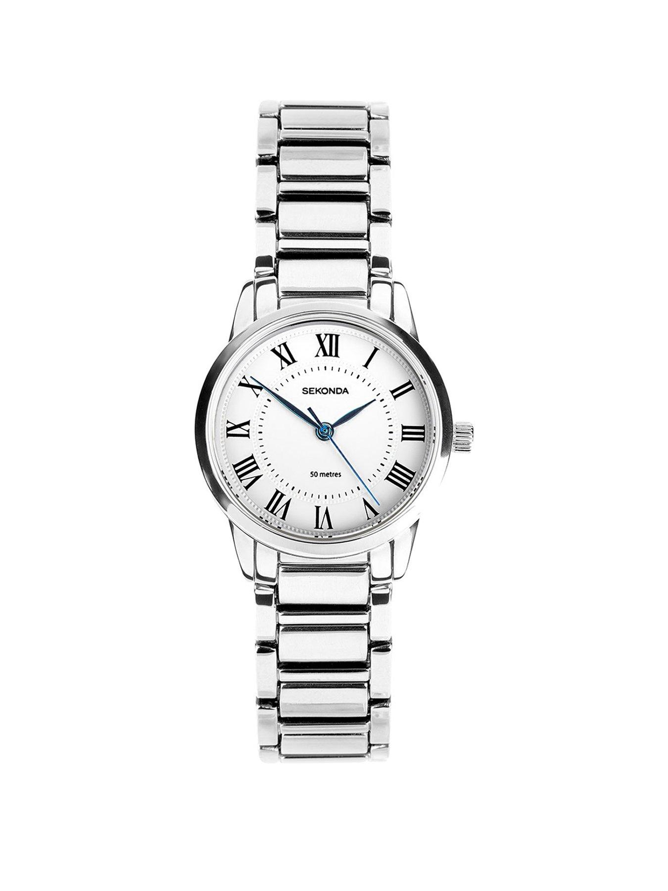 undefined Womens Beaumont Silver Alloy Bracelet with White Dial Analogue Watch