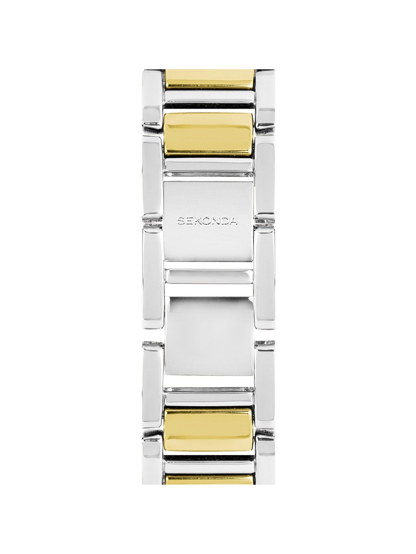 Image 6 of 7 of Sekonda Womens Beaumont Two Tone Alloy Bracelet with White Dial Analogue Watch