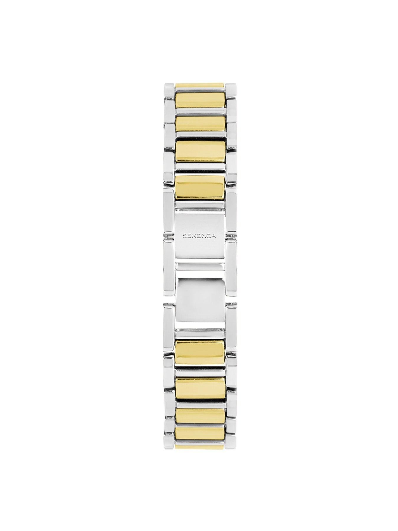 Image 7 of 7 of Sekonda Womens Beaumont Two Tone Alloy Bracelet with White Dial Analogue Watch