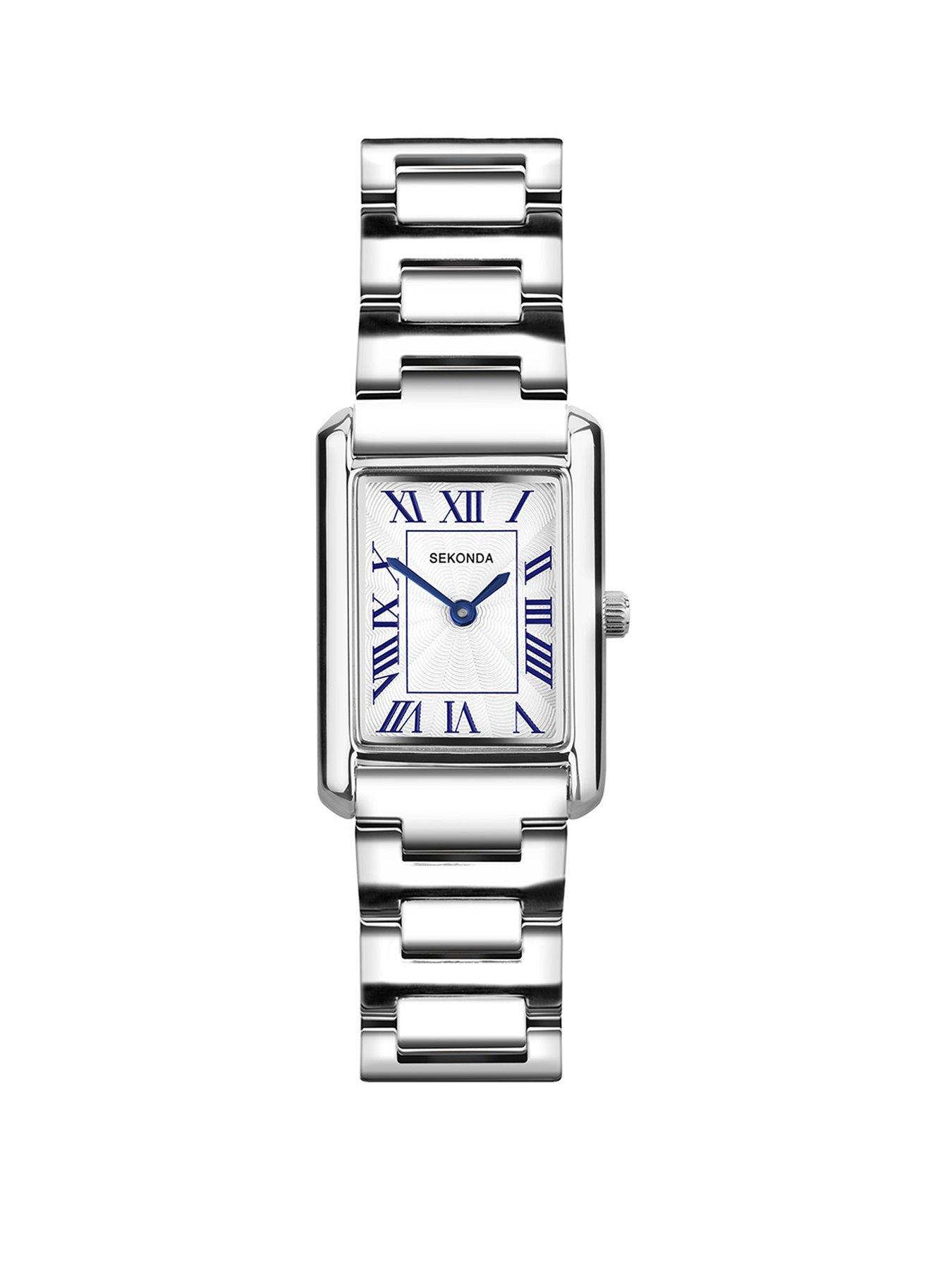 undefined Womens Colette Silver Alloy Bracelet with White Dial Analogue Watch
