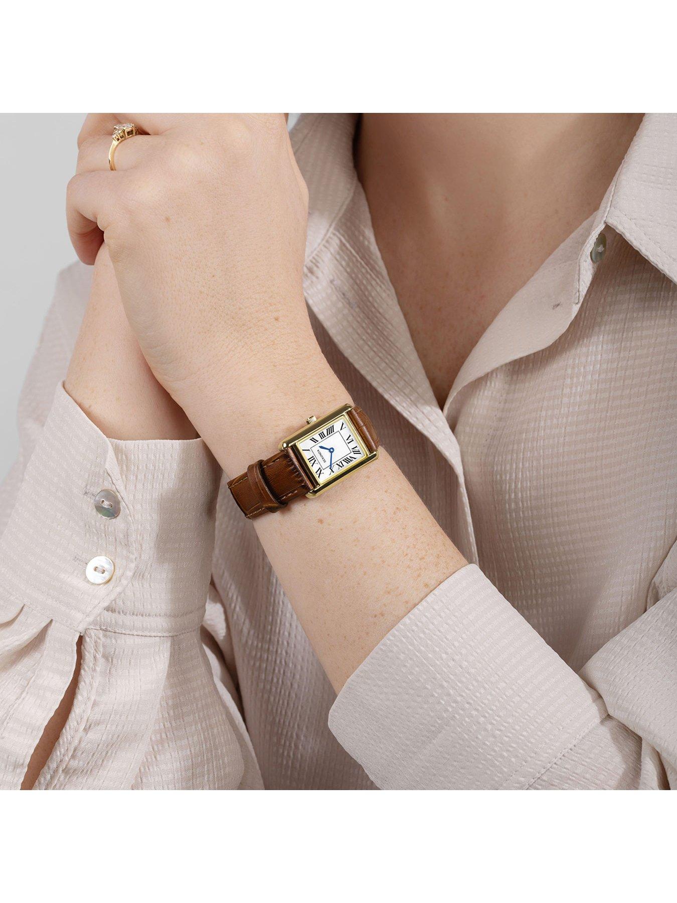 Image 3 of 7 of Sekonda Womens Colette Brown Leather Bracelet with White Dial Analogue Watch