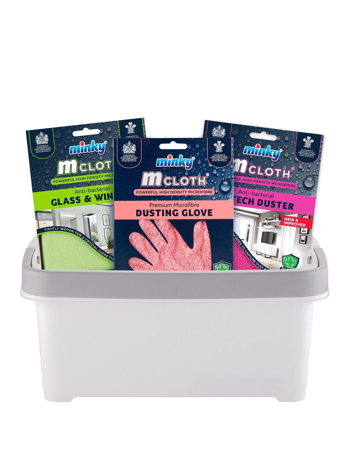 Minky Storage Caddy With Cleaning Cloths Bundle