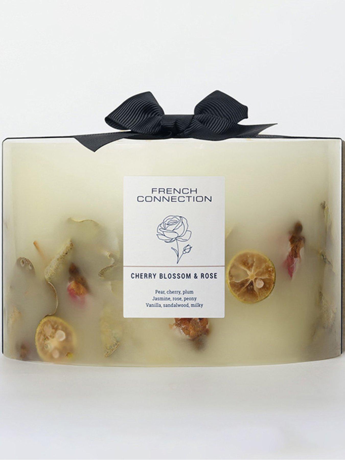 Product photograph of French Connection Cherry Blossom Rose Botanical 1 5kg Candle from very.co.uk