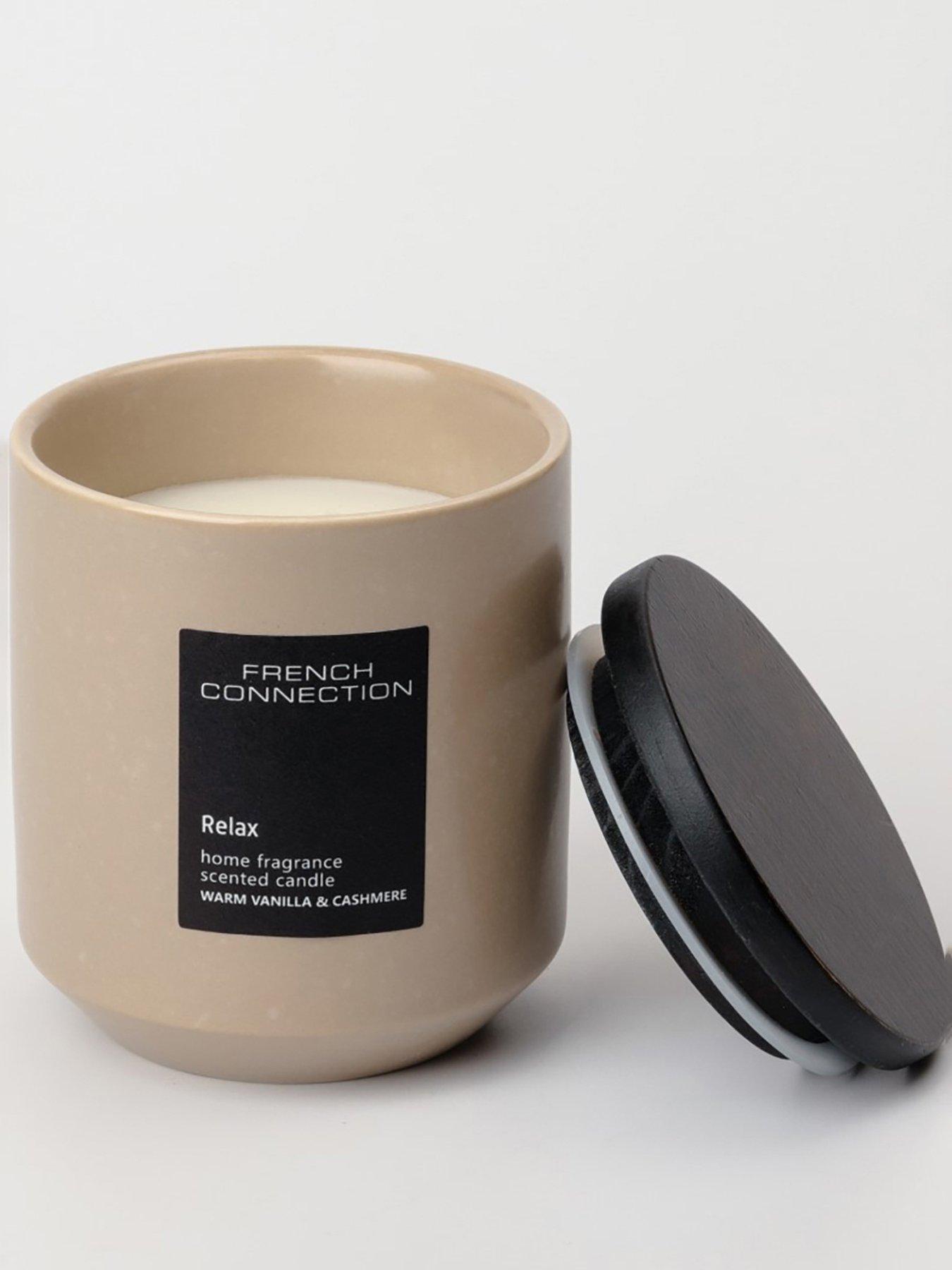 French Connection Warm Vanilla  &  Cashmere Relax 224g Candle
