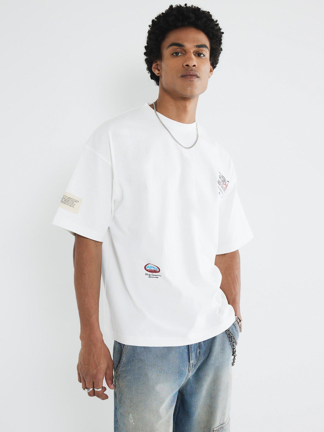 undefined Racing Graphic T-Shirt - Cream
