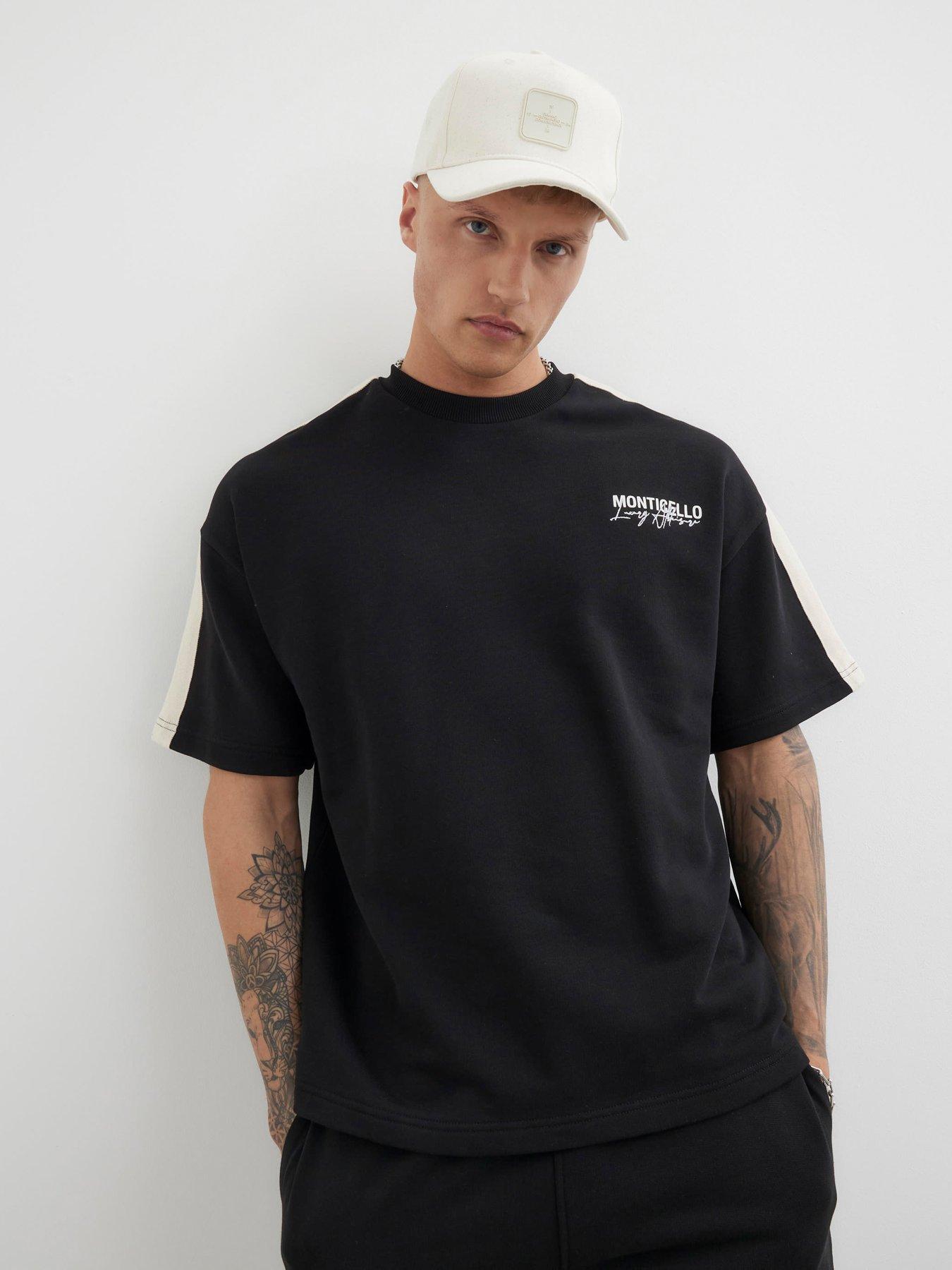 undefined Monticello Graphic Taped T-Shirt - Black