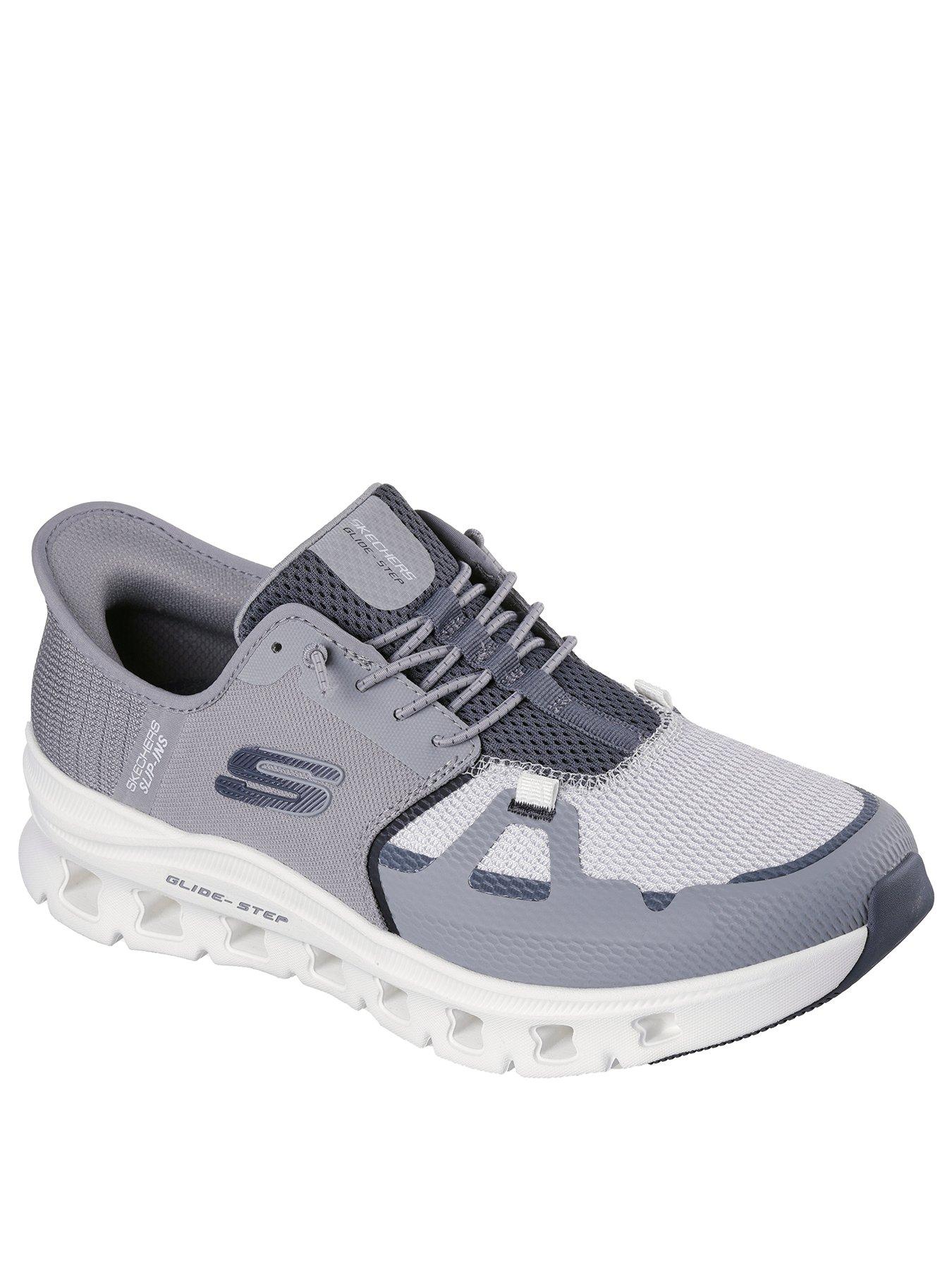Image 2 of 5 of Skechers Glide-Step Pro Wide Fit Memory Foam Slip On Trainers- Grey