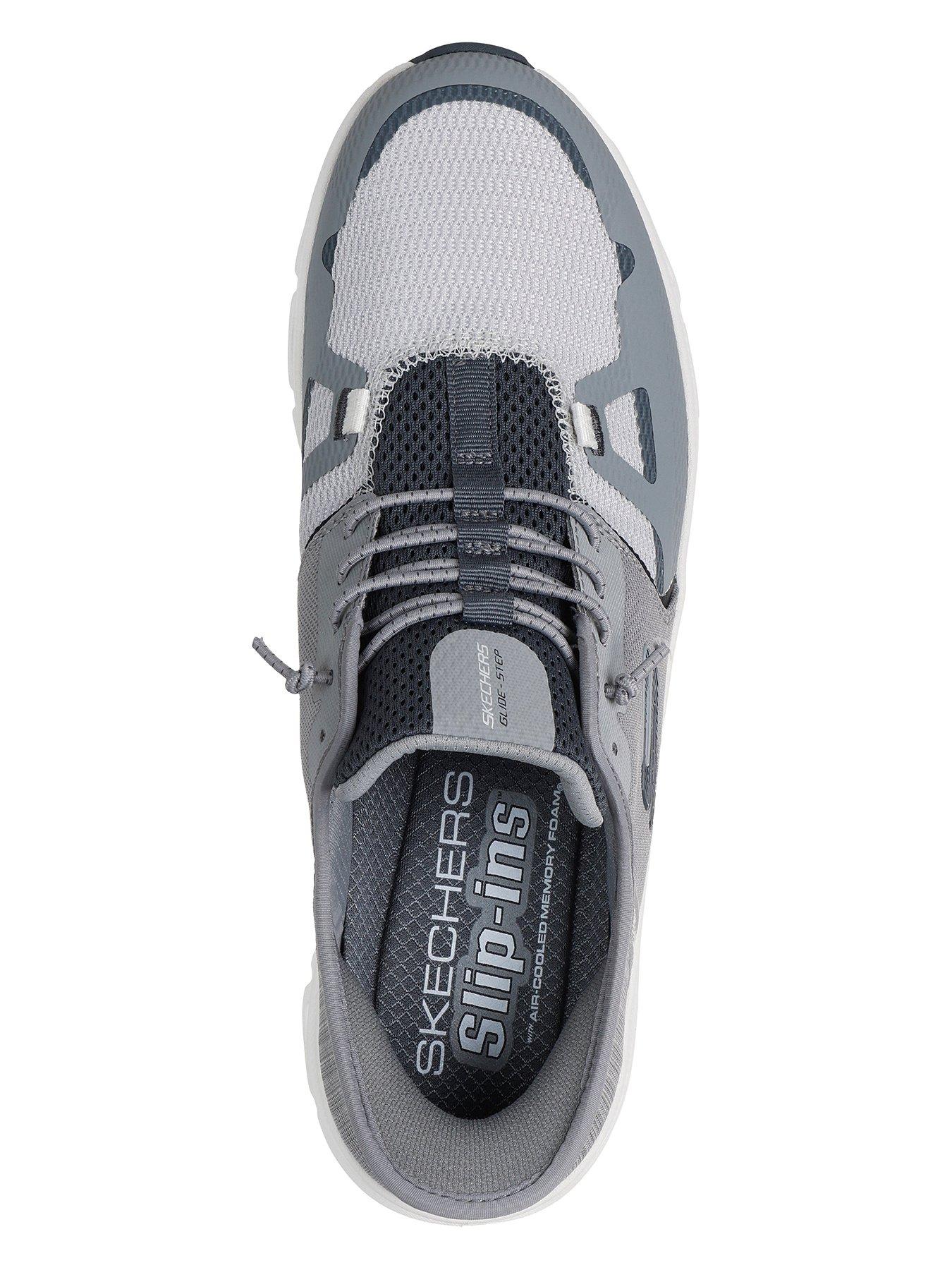Image 3 of 5 of Skechers Glide-Step Pro Wide Fit Memory Foam Slip On Trainers- Grey