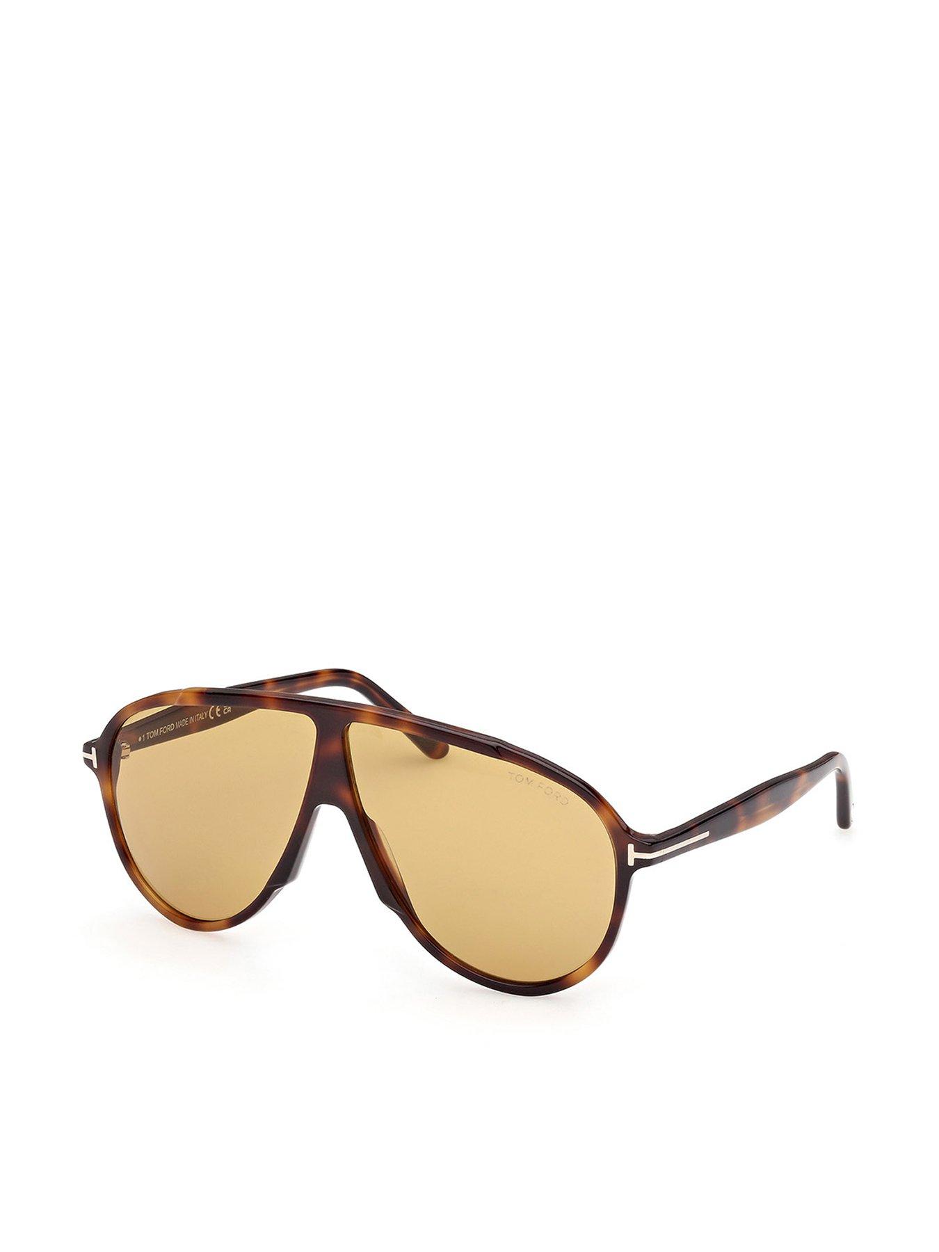 Tom Ford Vladimir Pilot Acetate Sunglasses - Blonde Havana