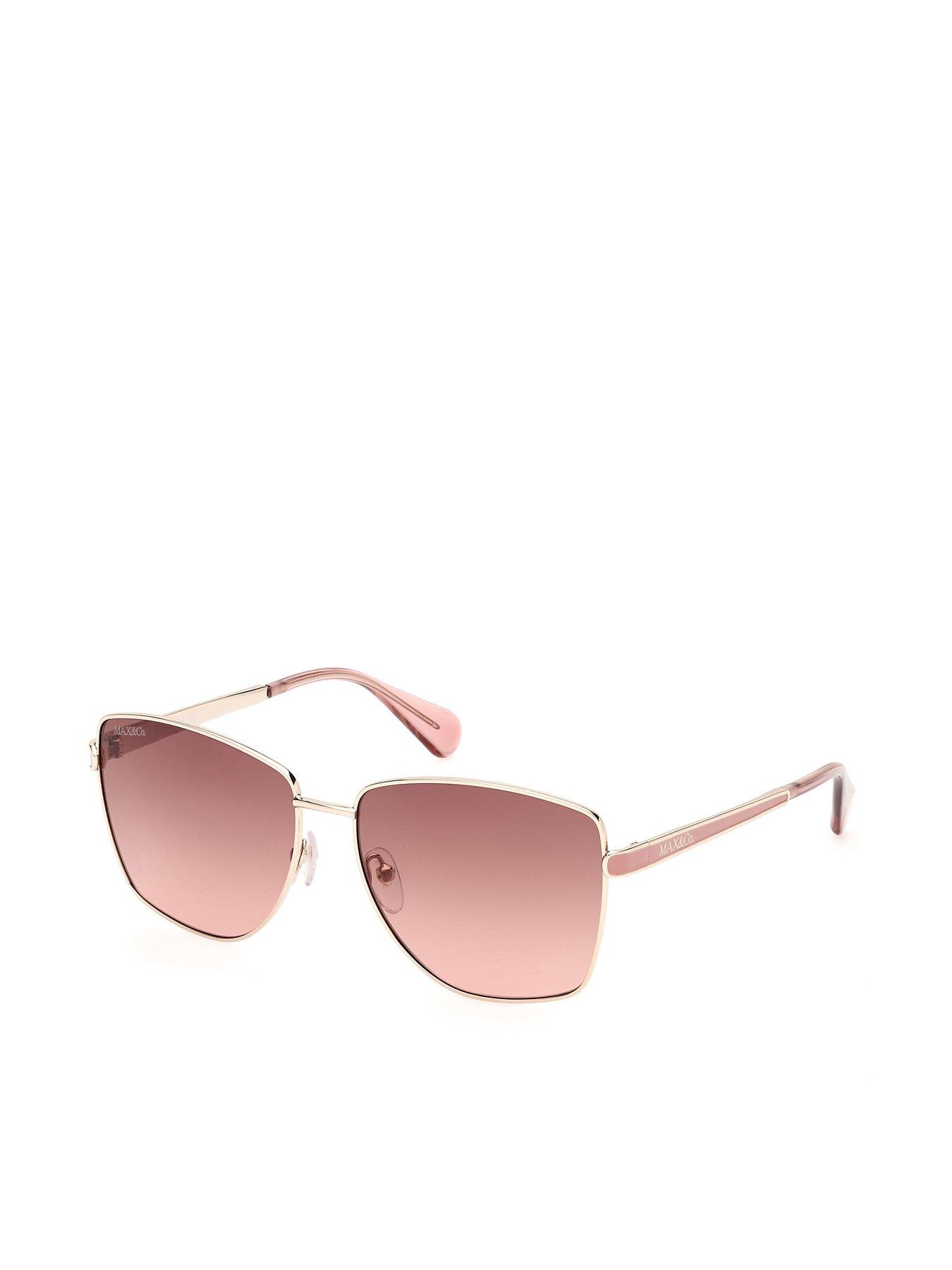 undefined Mo0104 Rectangular Metal Sunglasses - Gold