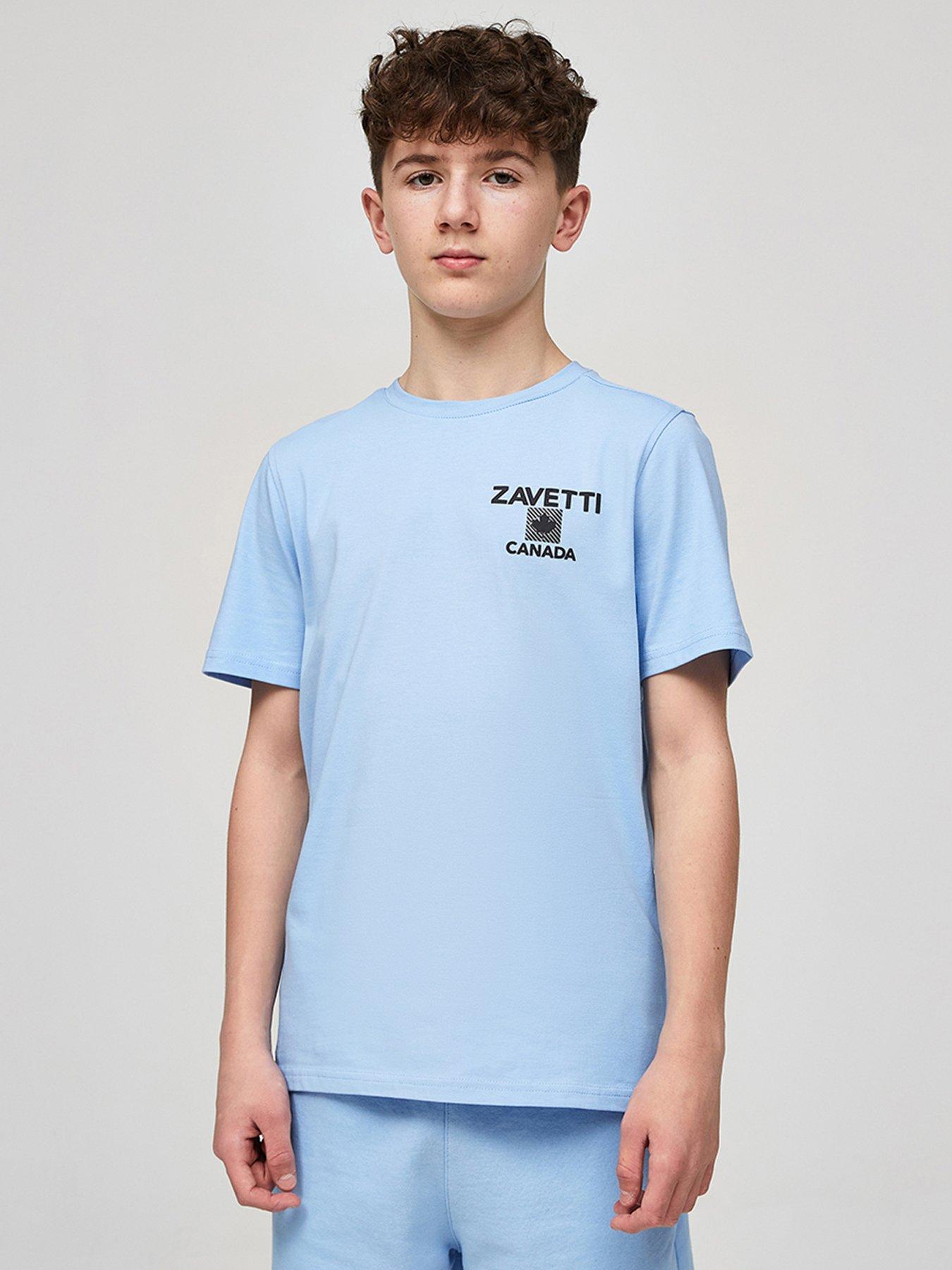 undefined Junior Boys Matera Short Sleeve T-Shirt - Light Blue