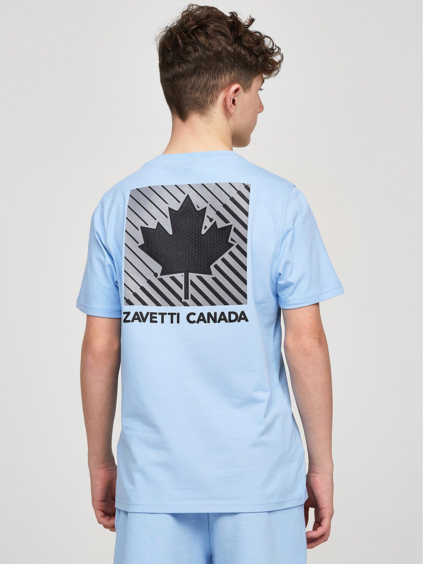 Image 2 of 5 of Zavetti Canada Junior Boys Matera Short Sleeve T-Shirt - Light Blue
