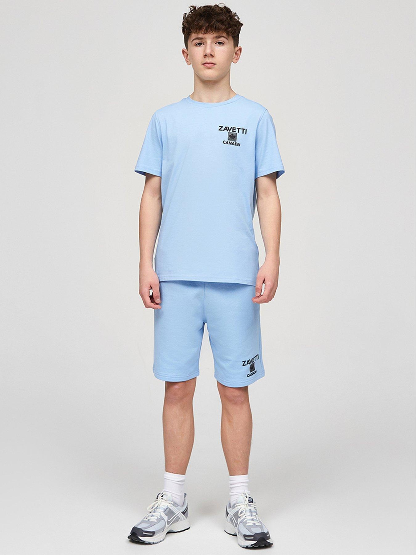 Image 3 of 5 of Zavetti Canada Junior Boys Matera Short Sleeve T-Shirt - Light Blue