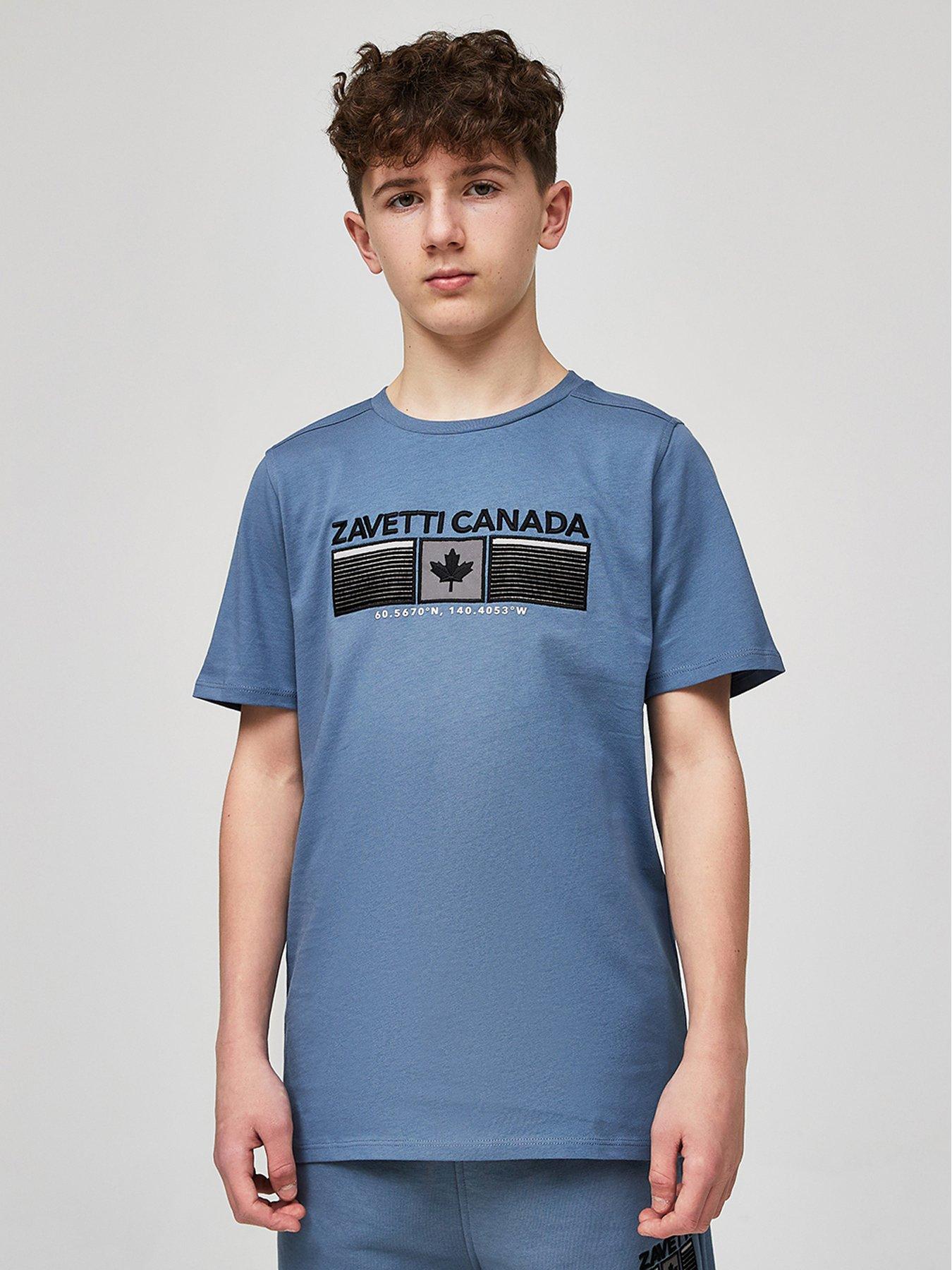 undefined Junior Boys Ovello Short Sleeve T-Shirt - Blue