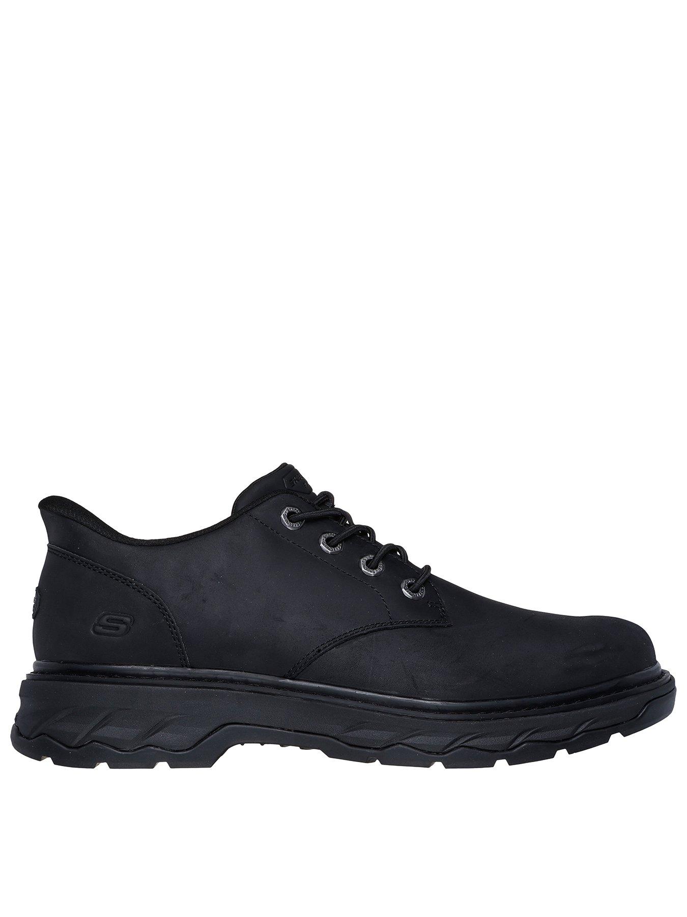 Skechers Lockett- Gustav Slip- Ins Bungee Lace Up Shoe-black