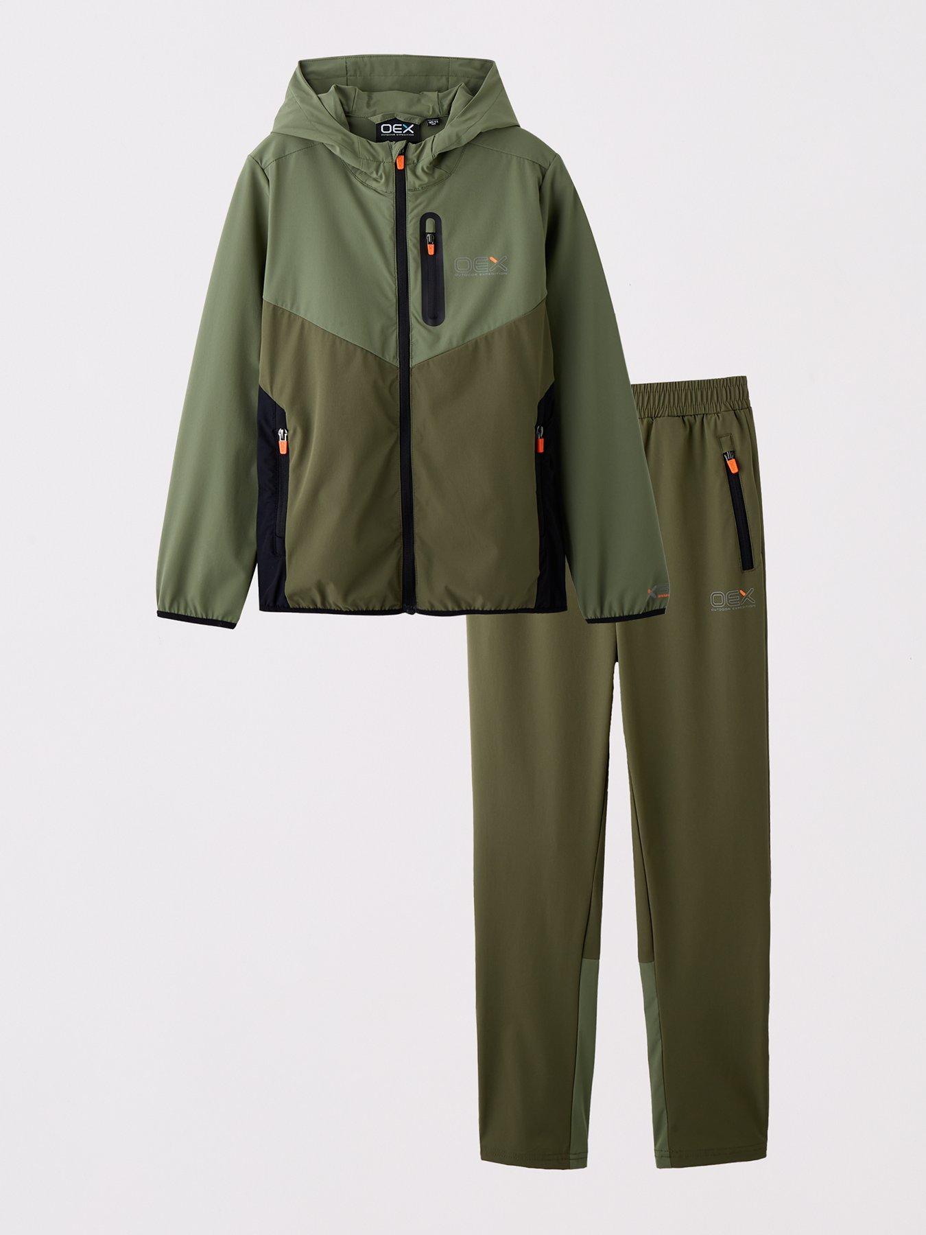 undefined Junior Boys Fell Tracksuit - Khaki