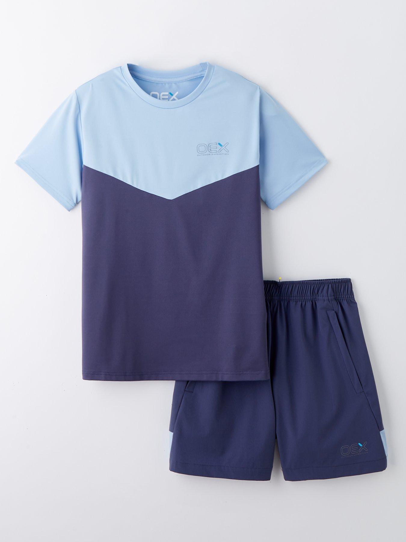undefined Junior Boys Flynn Tee and Shorts Set - Blue