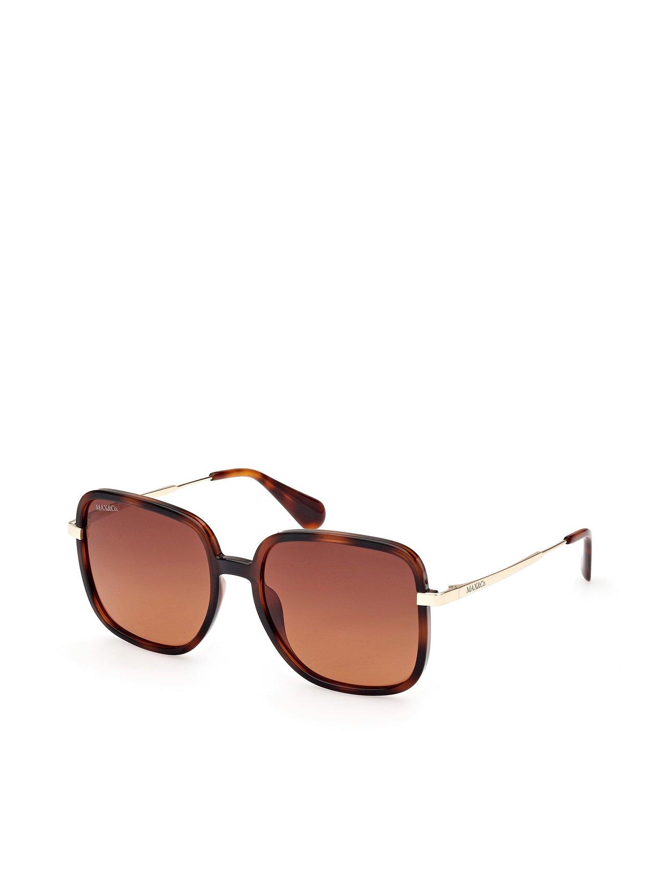 undefined Mo0083 Square Injected Sunglasses - Dark Havana