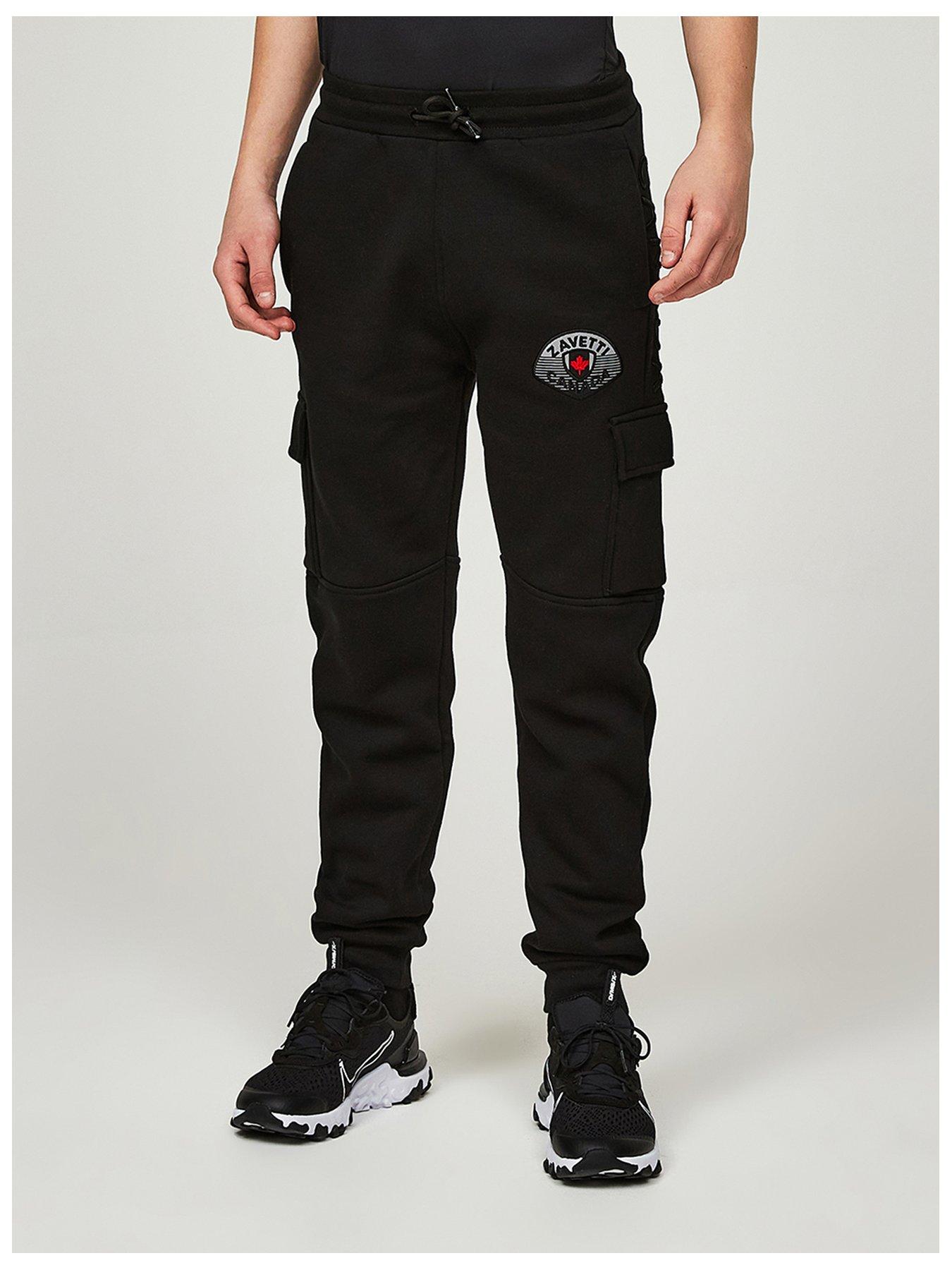 undefined Junior Boys Botticini Reflective Cargo Jogger - Black