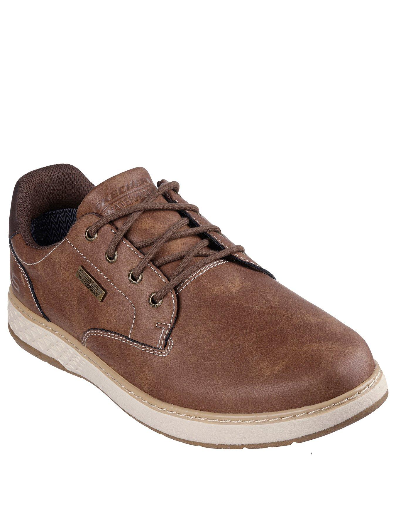 Image 2 of 5 of Skechers Garlan -&nbsp;pryor Waterproof Lace Up Shoes&nbsp;- Brown