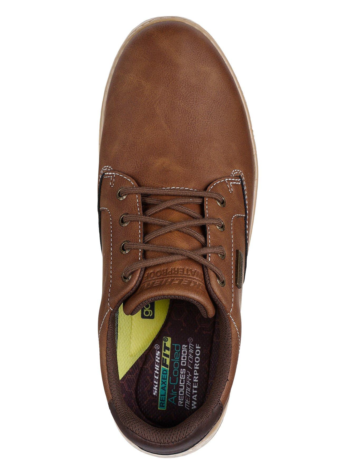 Image 3 of 5 of Skechers Garlan -&nbsp;pryor Waterproof Lace Up Shoes&nbsp;- Brown