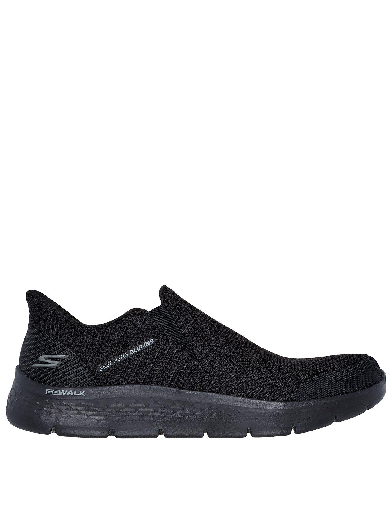 Skechers Go Walk Flex Slip- Ins Casual Slip On Shoes-black