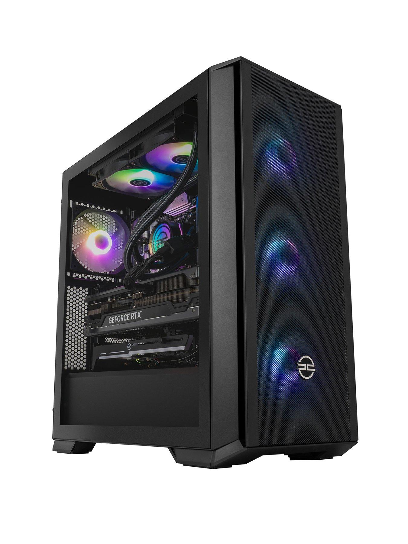 undefined Fusion 520 Gaming Desktop - GeForce RTX 5070 Ti, AMD Ryzen 7, 32GB RAM, 2TB SSD - Black