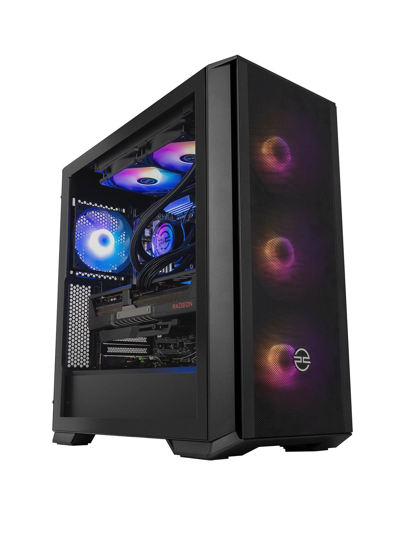 undefined Fusion 530 Gaming Desktop - AMD Radeon RX 9070, AMD Ryzen 7, 32GB RAM, 2TB SSD - Black