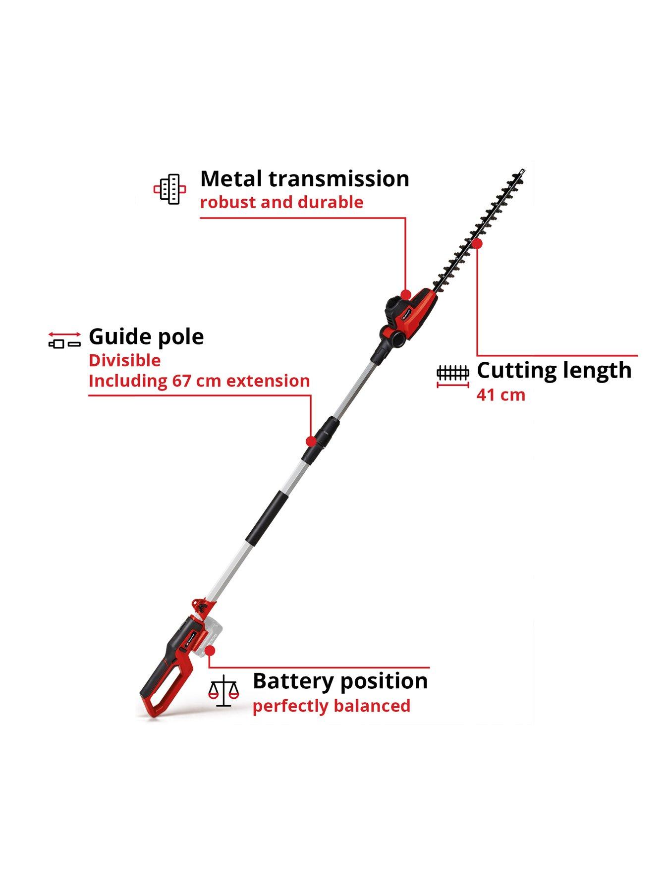 Image 3 of 8 of Einhell PXC Garden Expert Cordless High Reach Hedge Trimmer Body Only