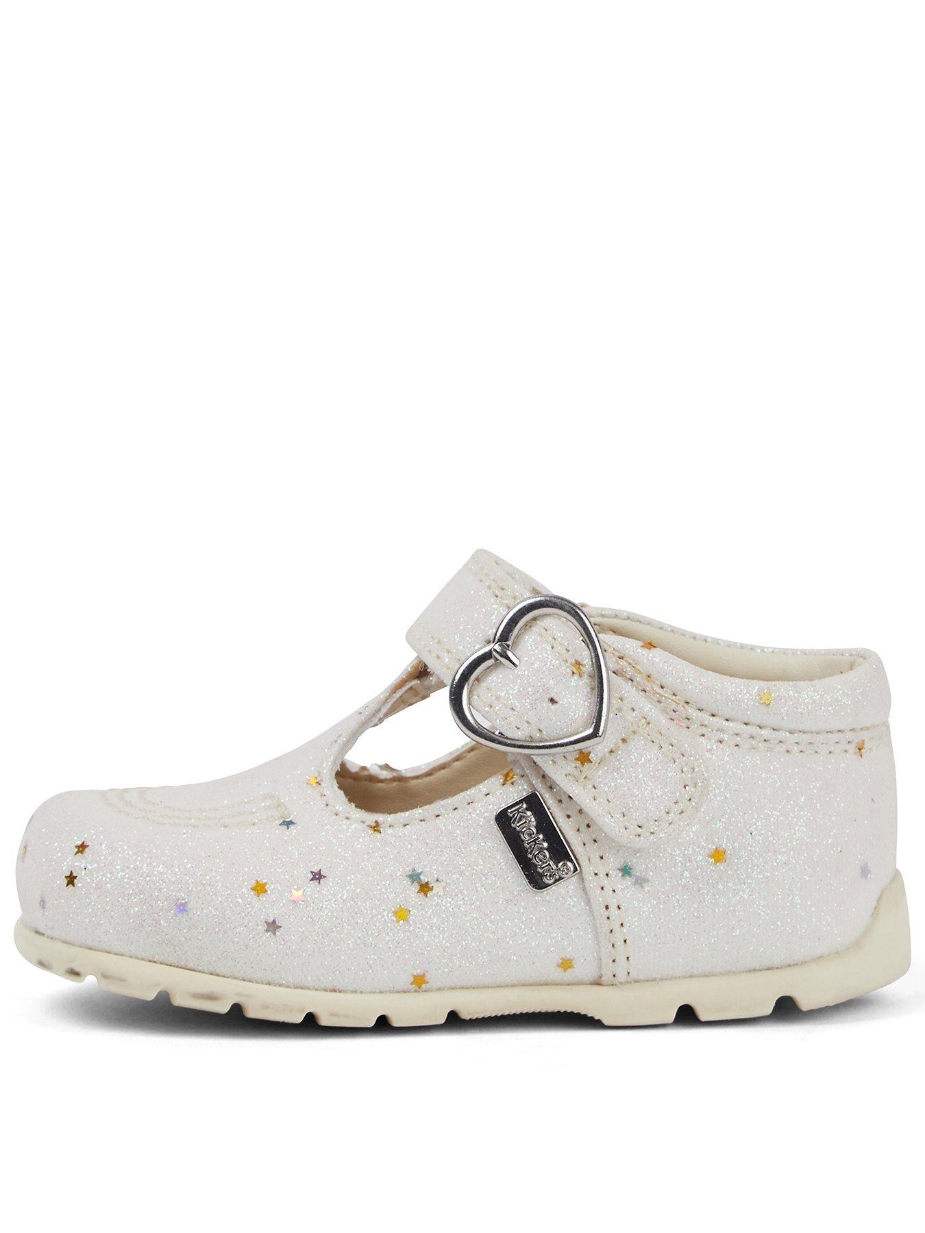 Kickers Kick T Baby Glitter Lthr B Wht