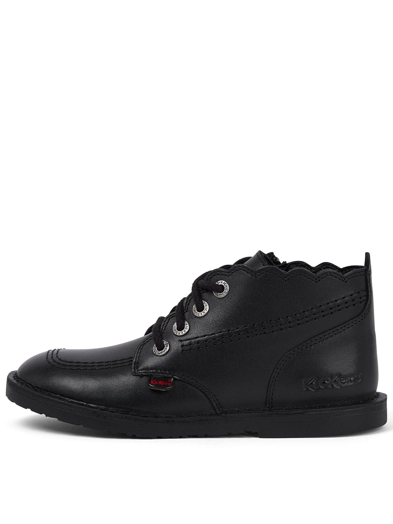 undefined Junior Adlar Hi Scallop Leather Jf - Black