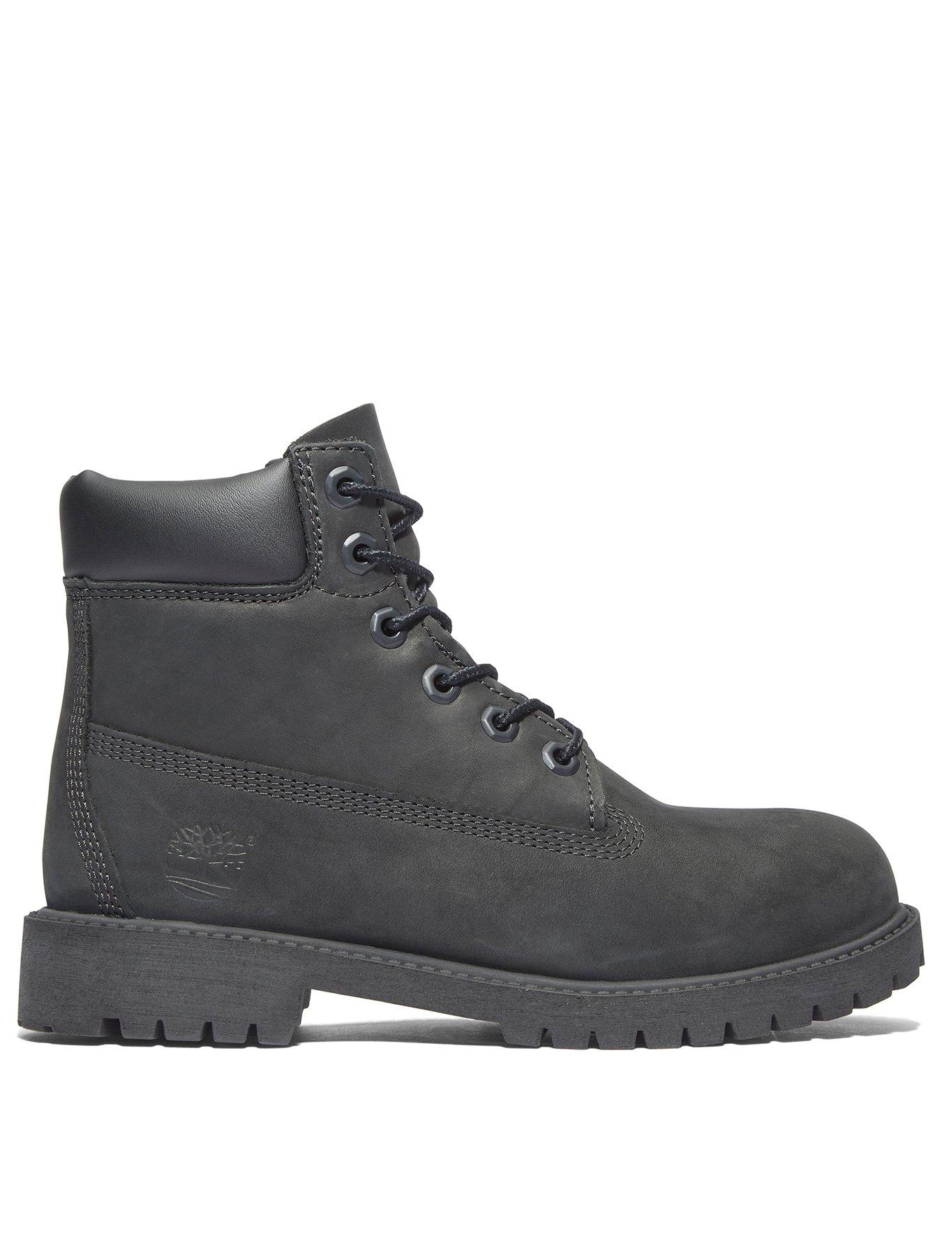 Timberland Youth 6 Inch Waterproof Lace-up Boot - Black
