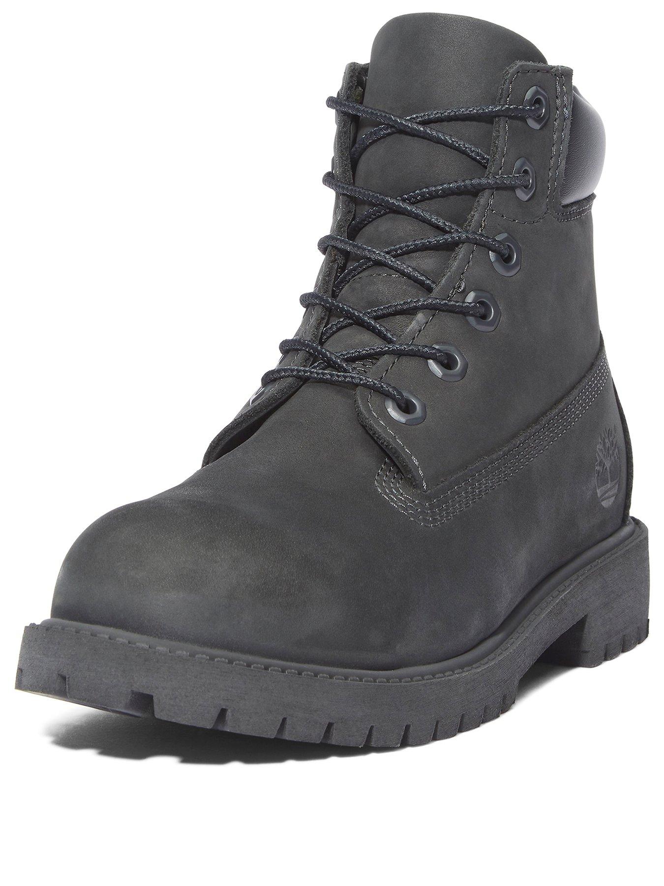 Image 2 of 4 of Timberland Youth 6 Inch Waterproof Lace-up Boot - Black