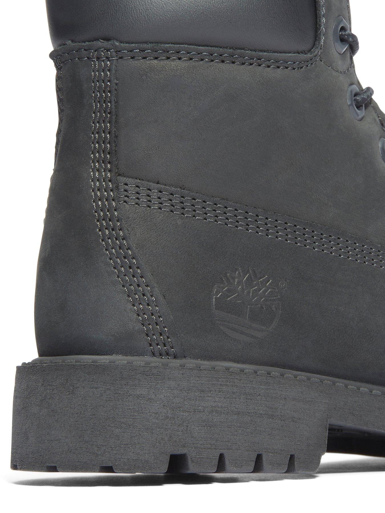 Image 4 of 4 of Timberland Youth 6 Inch Waterproof Lace-up Boot - Black