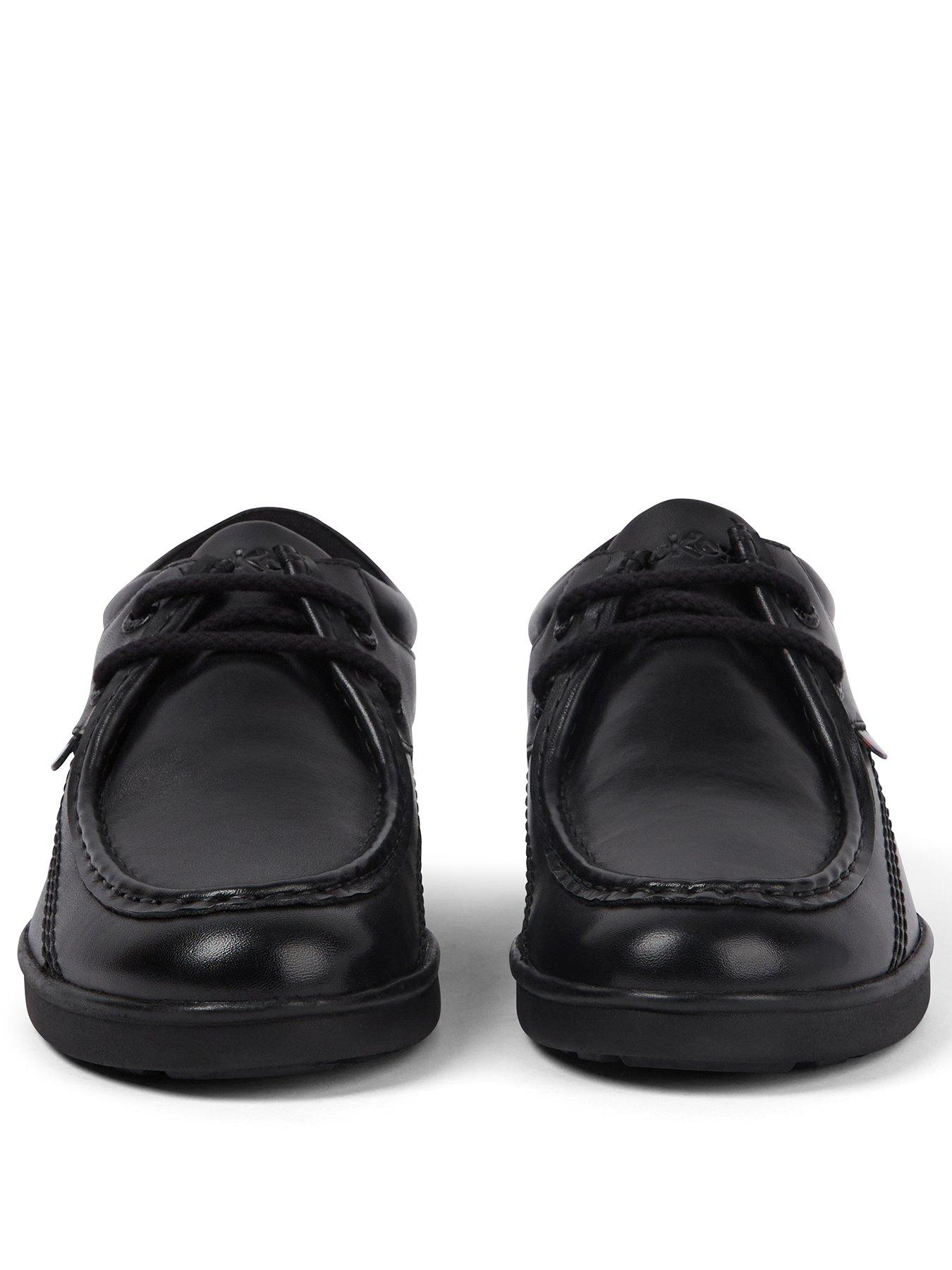 Image 2 of 6 of Kickers Youth Troiko Wall Leather Shoe - Black