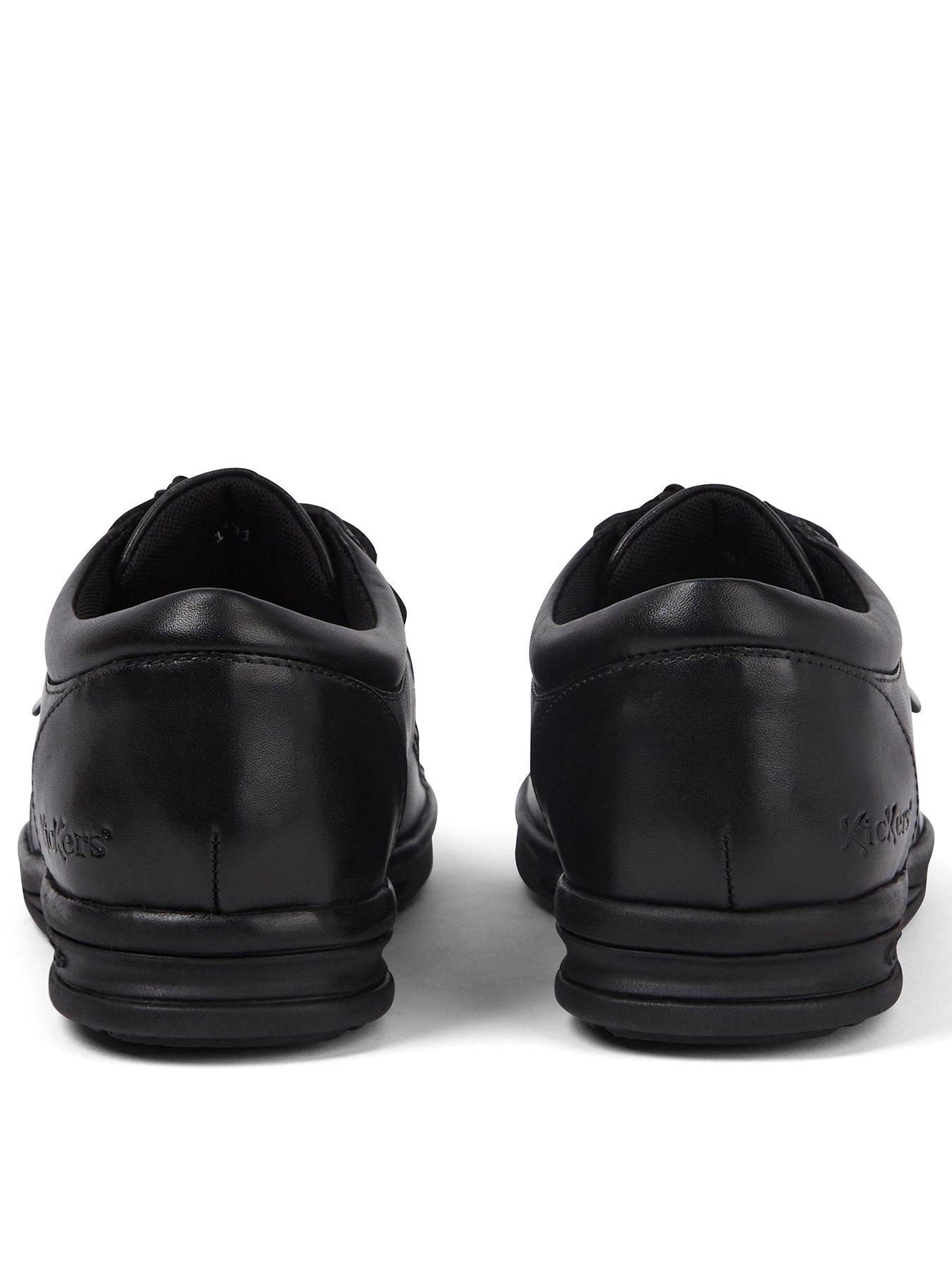 Image 3 of 6 of Kickers Youth Troiko Wall Leather Shoe - Black