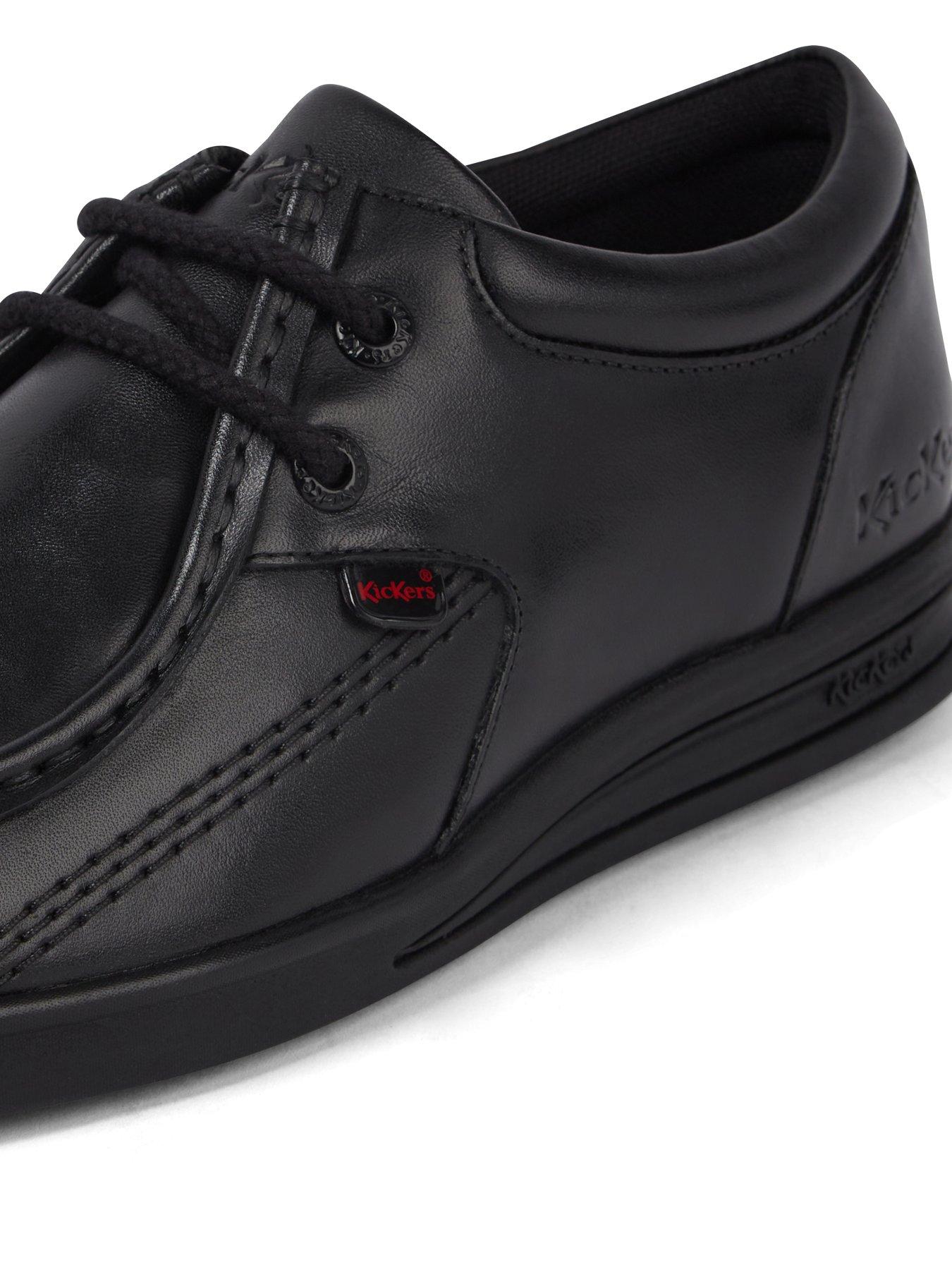Image 6 of 6 of Kickers Youth Troiko Wall Leather Shoe - Black