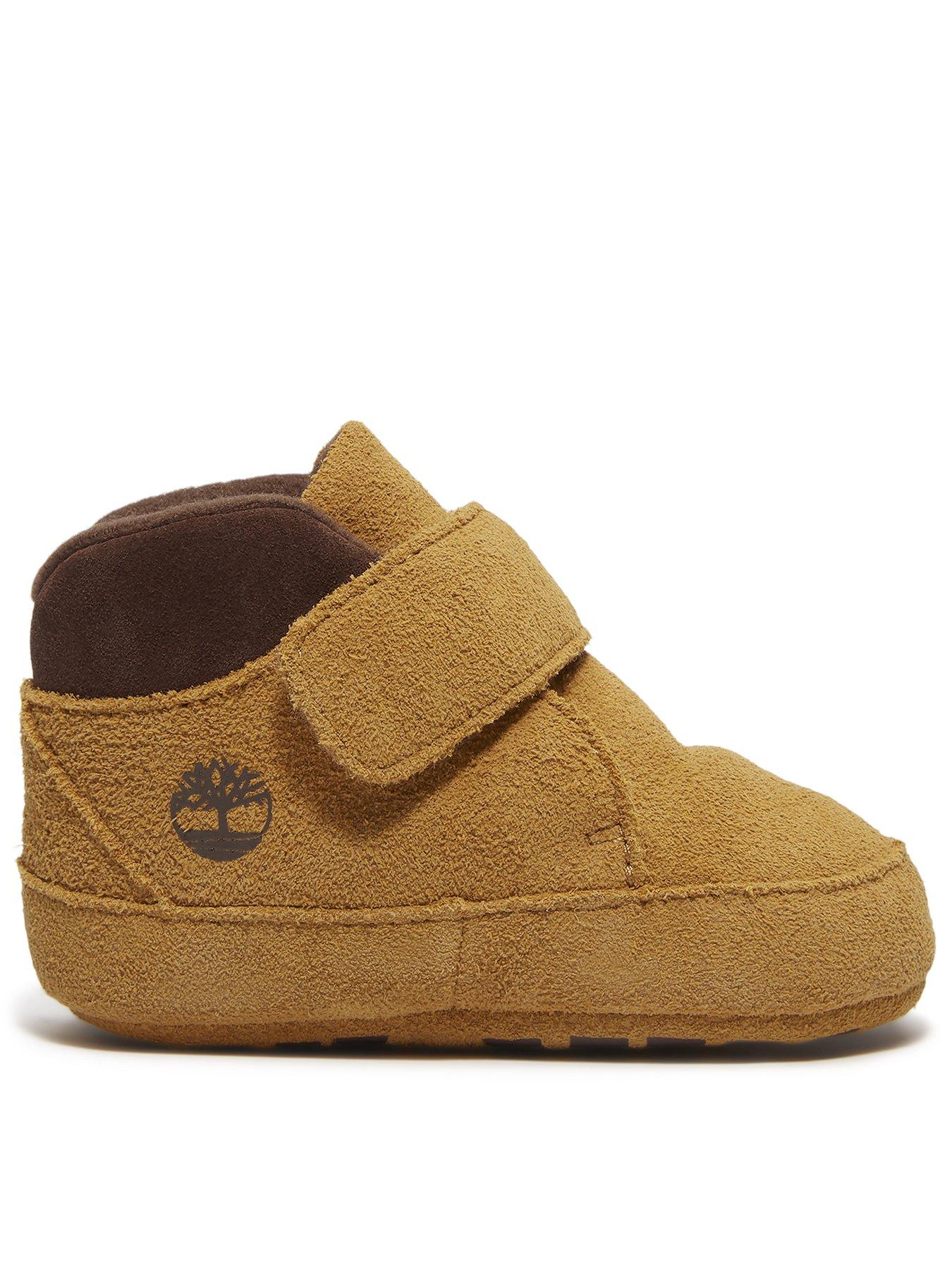 Timberland Crib Bootie Hook  &  Loop Boot - Brown