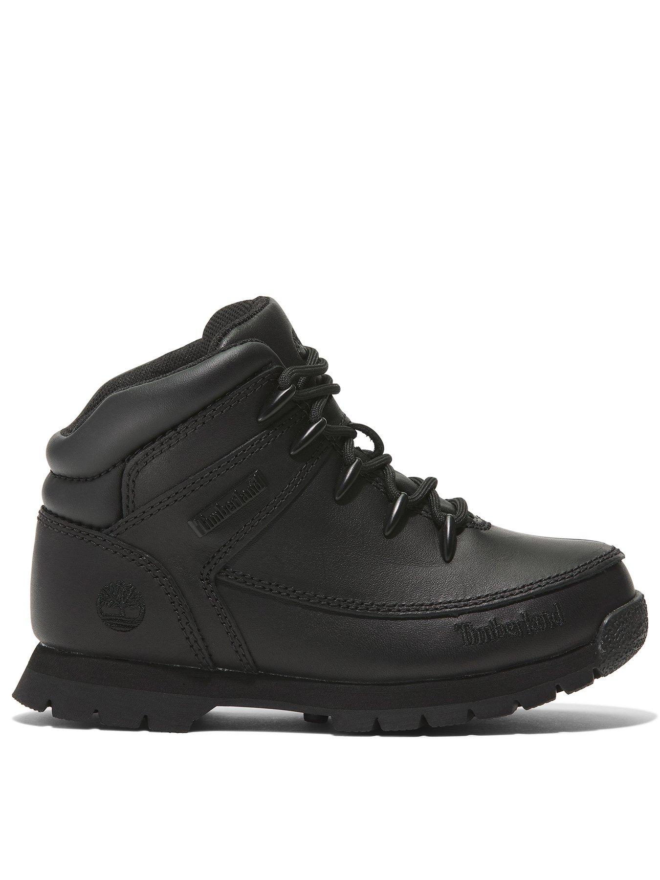 Timberland Junior Mid Lace Boots - Black