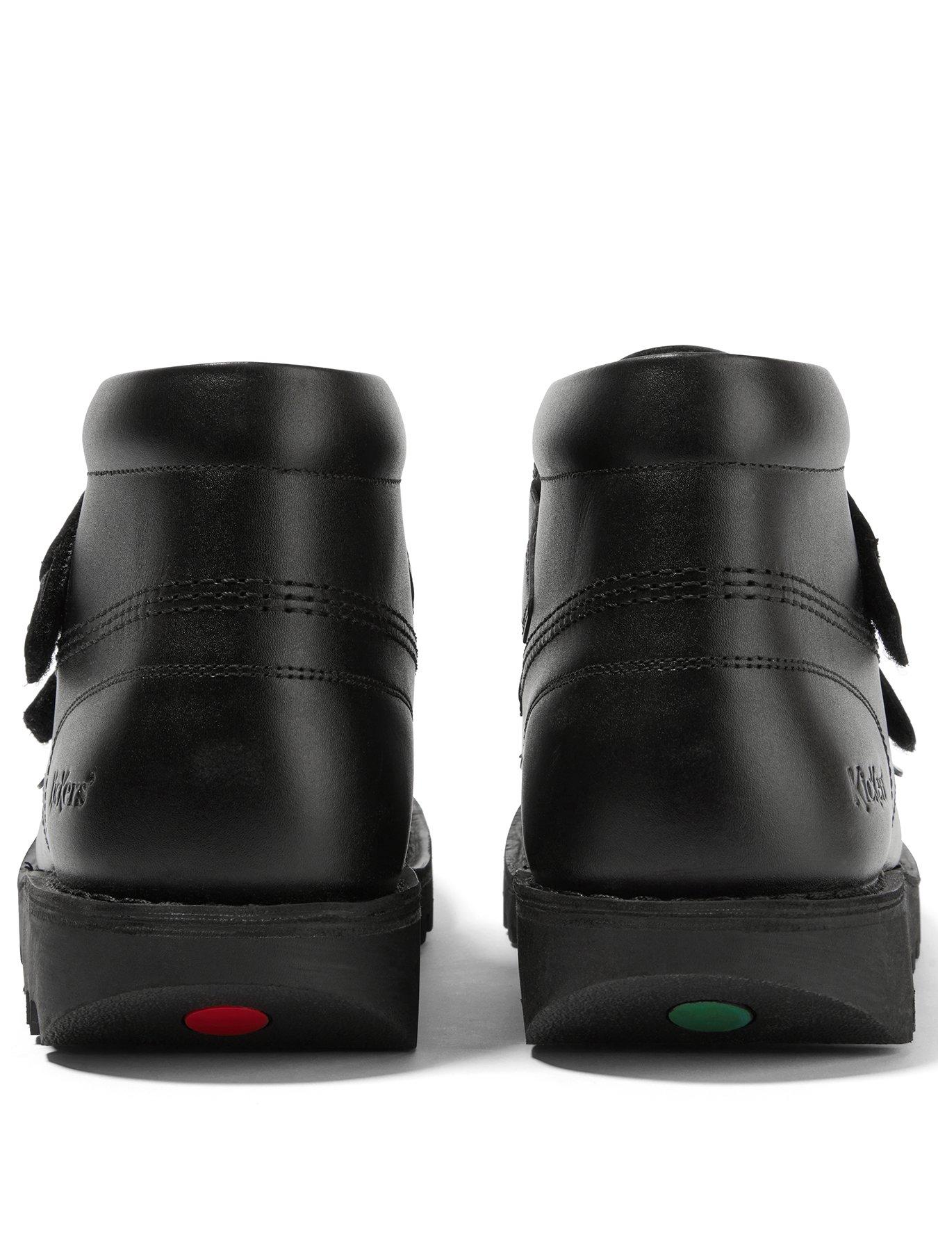 Kickers Youth Kick Hi Vel Leather Boots - Black | Very