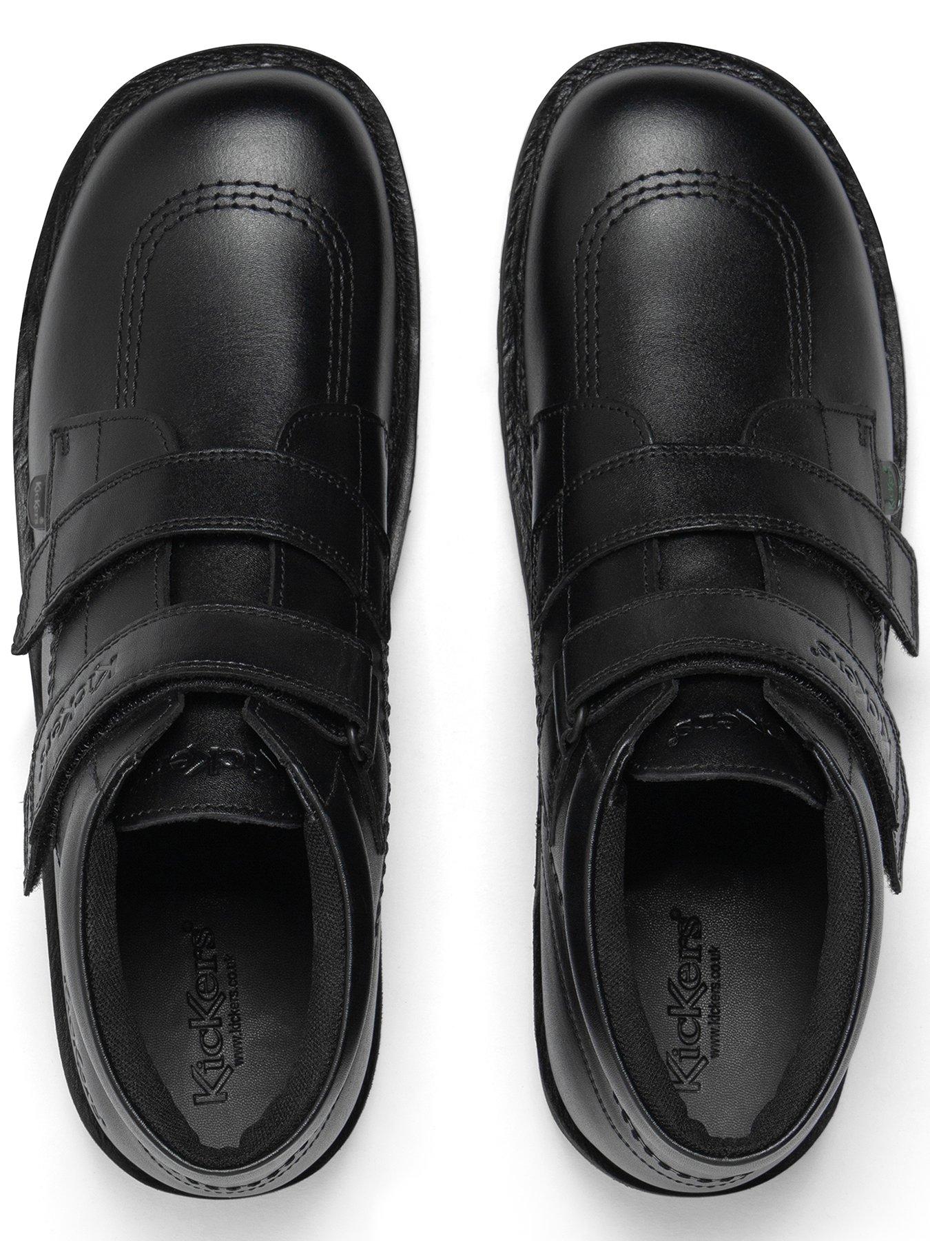 Kickers Youth Kick Hi Vel Leather Boots - Black | Very