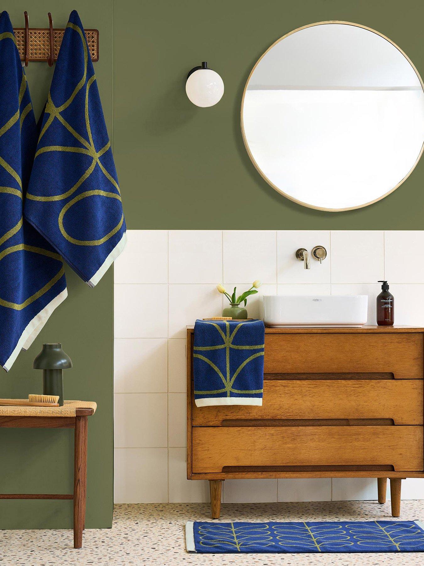 Image 3 of 3 of Orla Kiely Linear Stem 100% Cotton Bath Mat