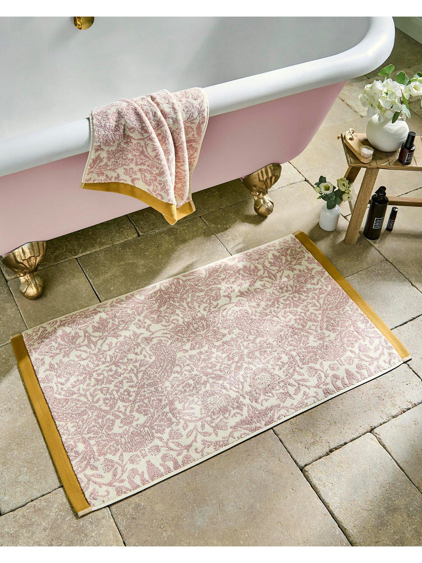 Image 1 of 3 of William Morris at Home Strawberry Thief 100% Cotton Bath Mat